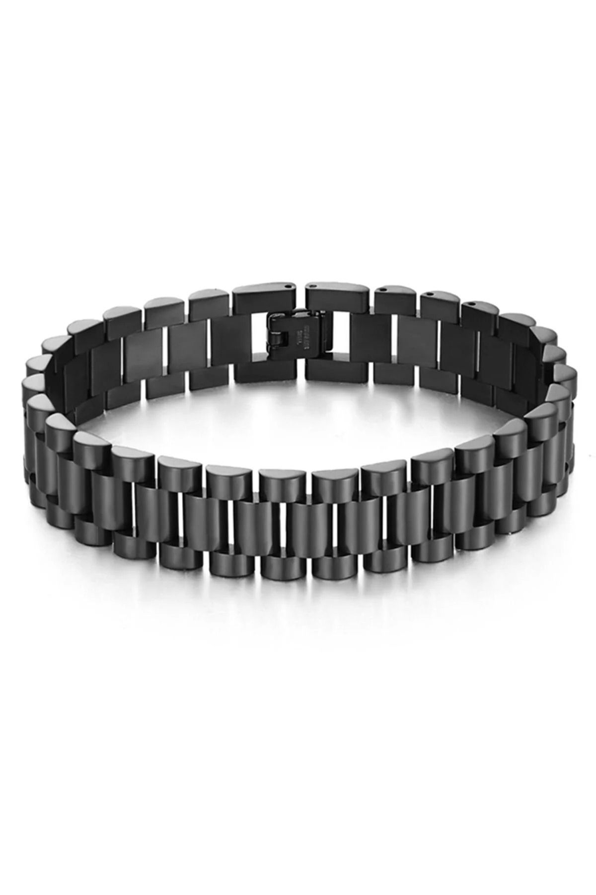 The Collection Unisex Rolex Design Model Tarnish Resistant Black