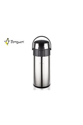 Paslanmaz Çelik Kapaklı Pompalı 5 Lt Inox Termos Png-1250a Image 0