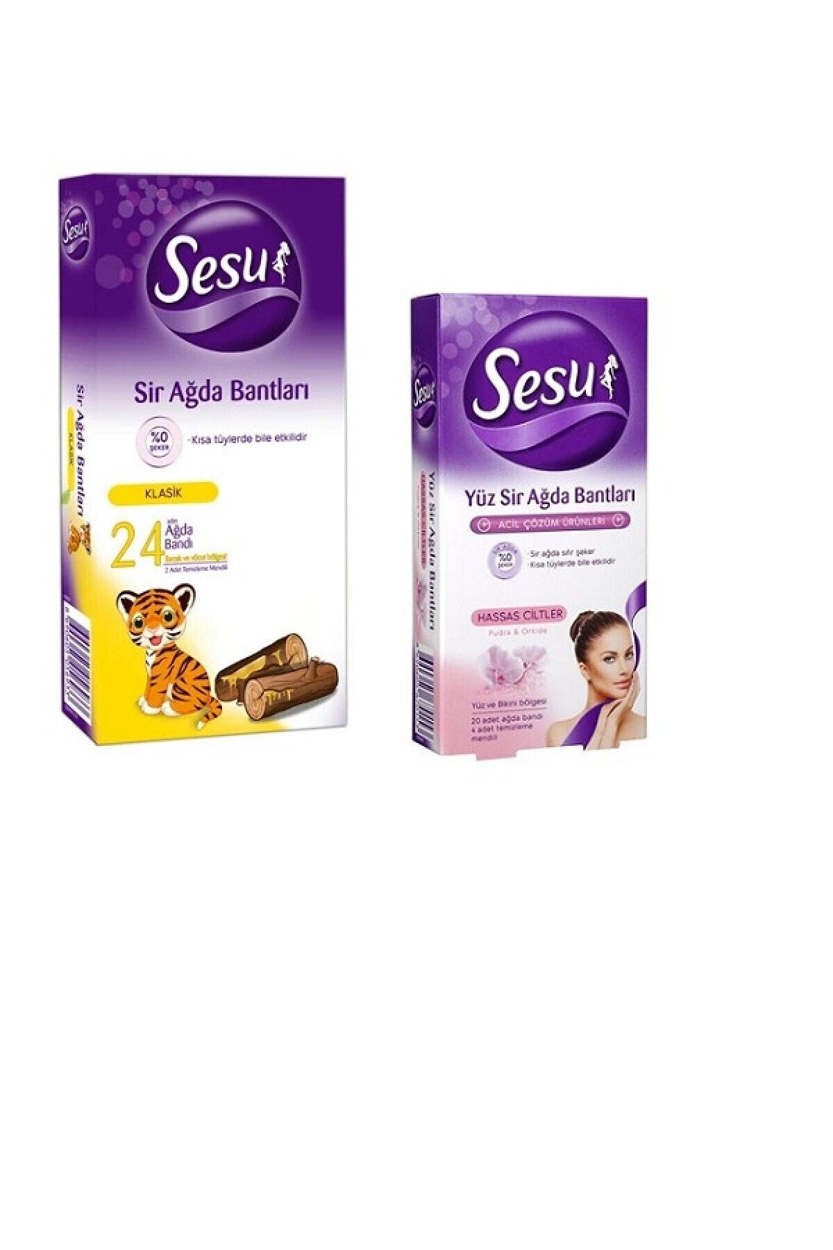 Sesu Ağda Bandı Vücut Için(klasik) + Yüz Için (hassas)