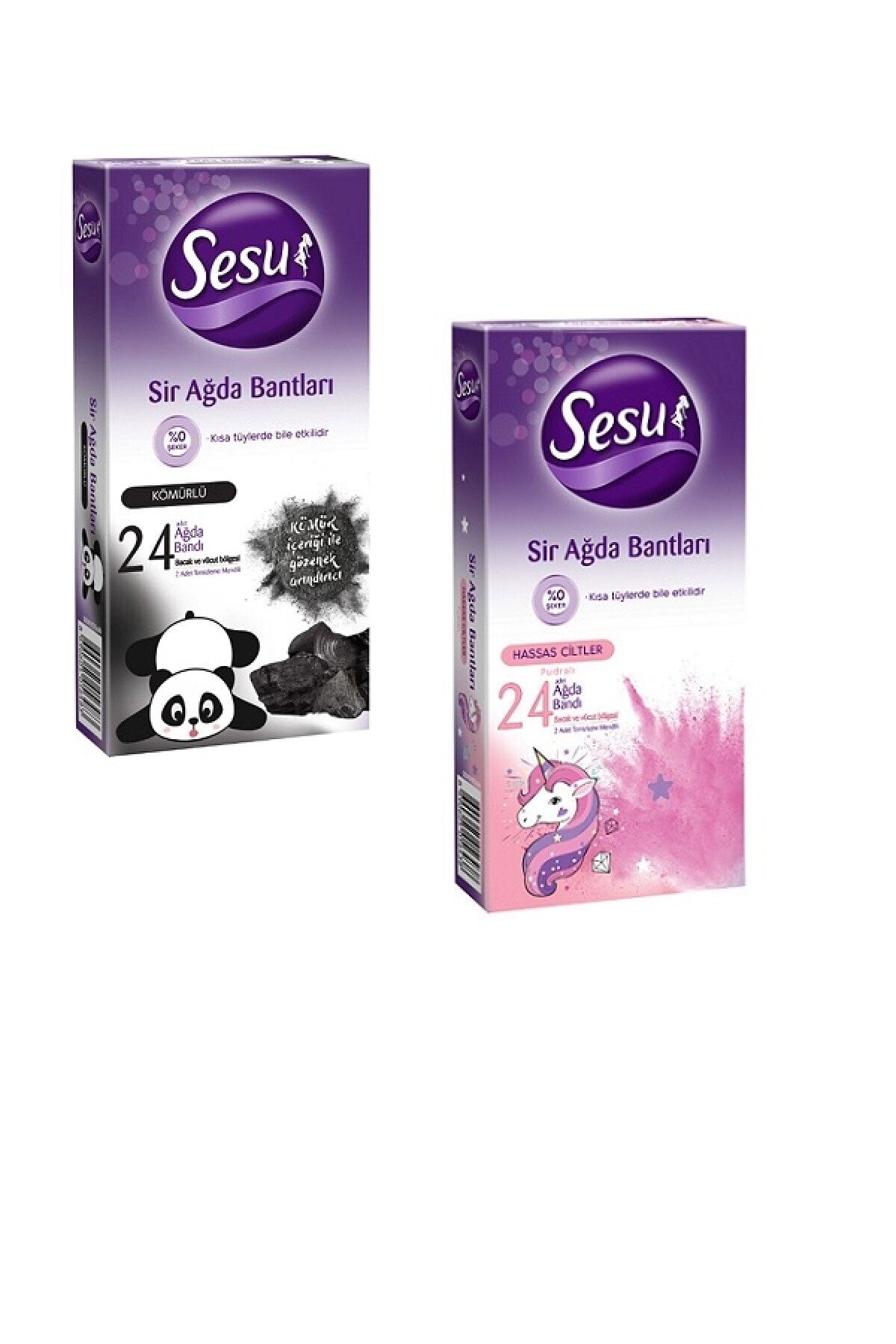 Sesu Kömürlü + Hassas Cilt Için 48 Ağda Bandı