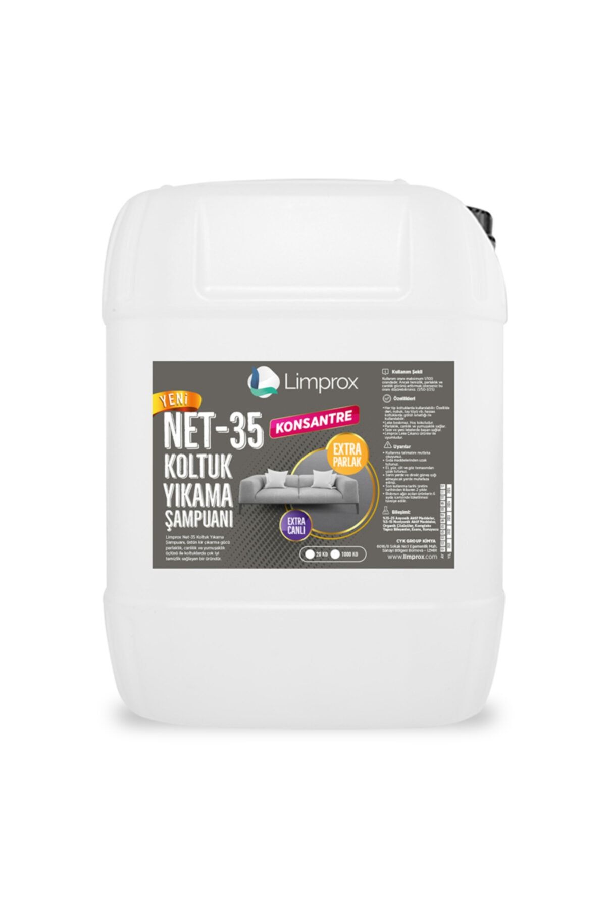 limprox net 35 10 kg konsantre koltuk yikama sampuani fiyati yorumlari trendyol