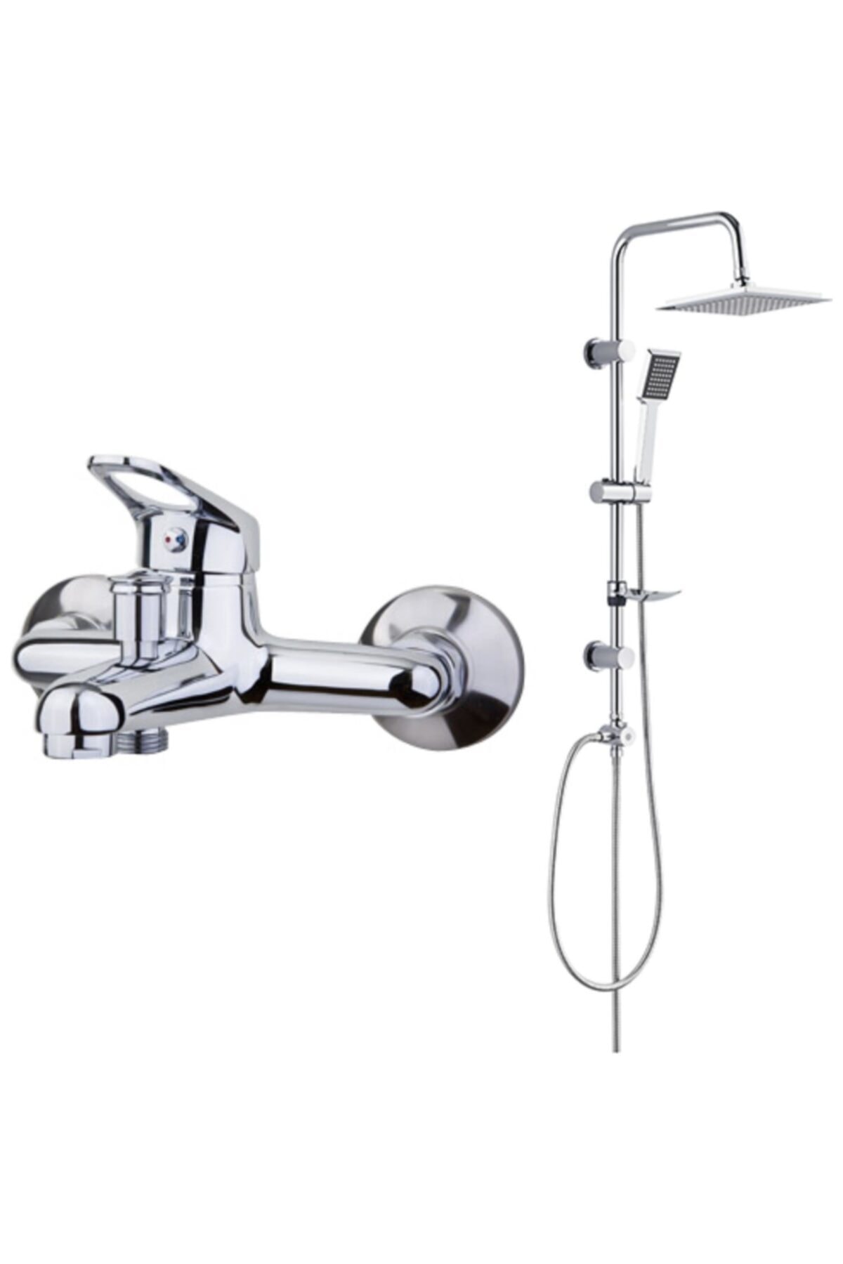 ARÇE BANYO Banyo Bataryası Tema Rain Quadro Banyo Tepe Duş Takımı 2 Li Set
