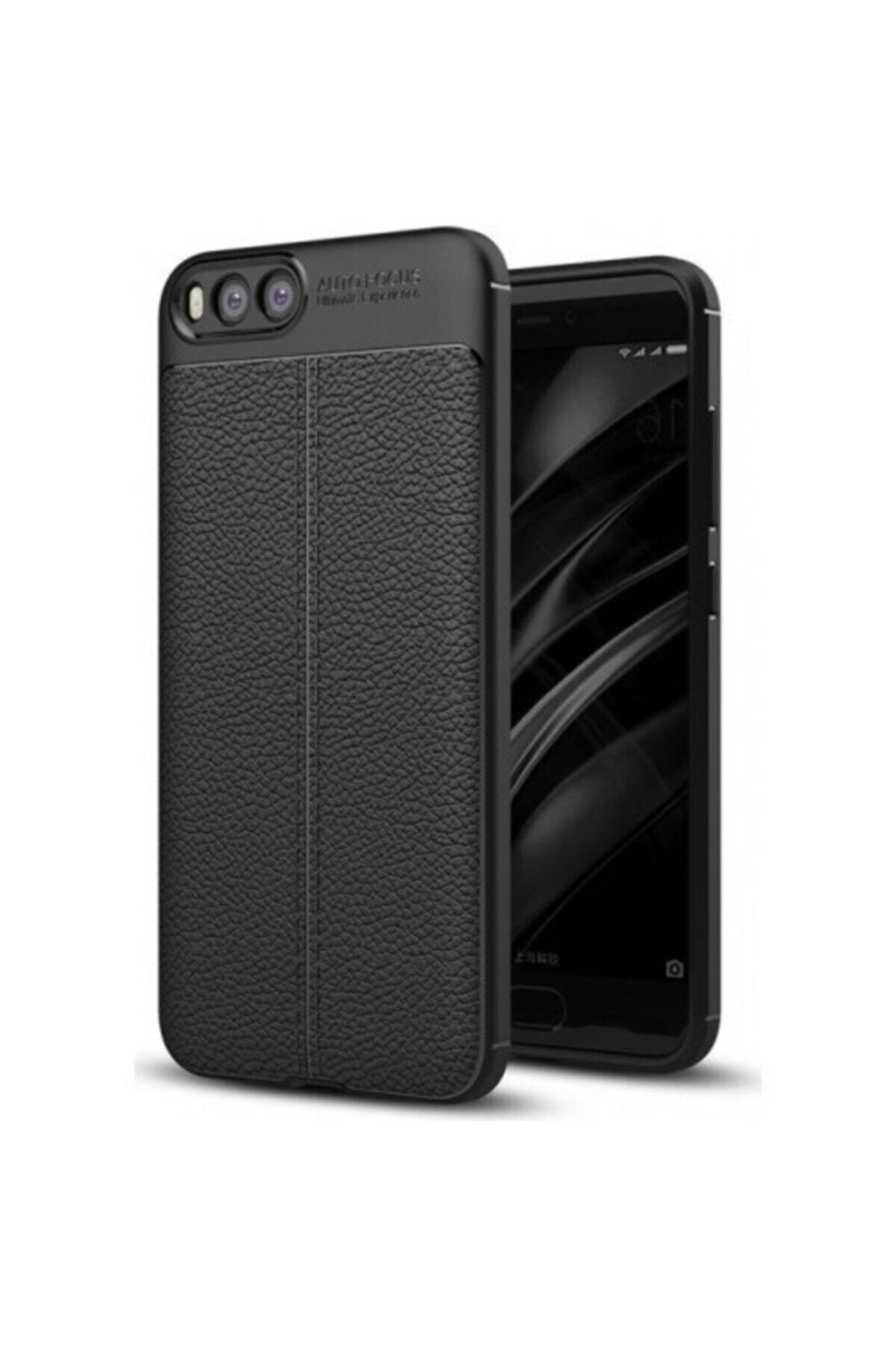 Xiaomi Mi 6  Rugan Armor Deri Görünümlü Yüksek Kalite Silikon Niss Kılıf
