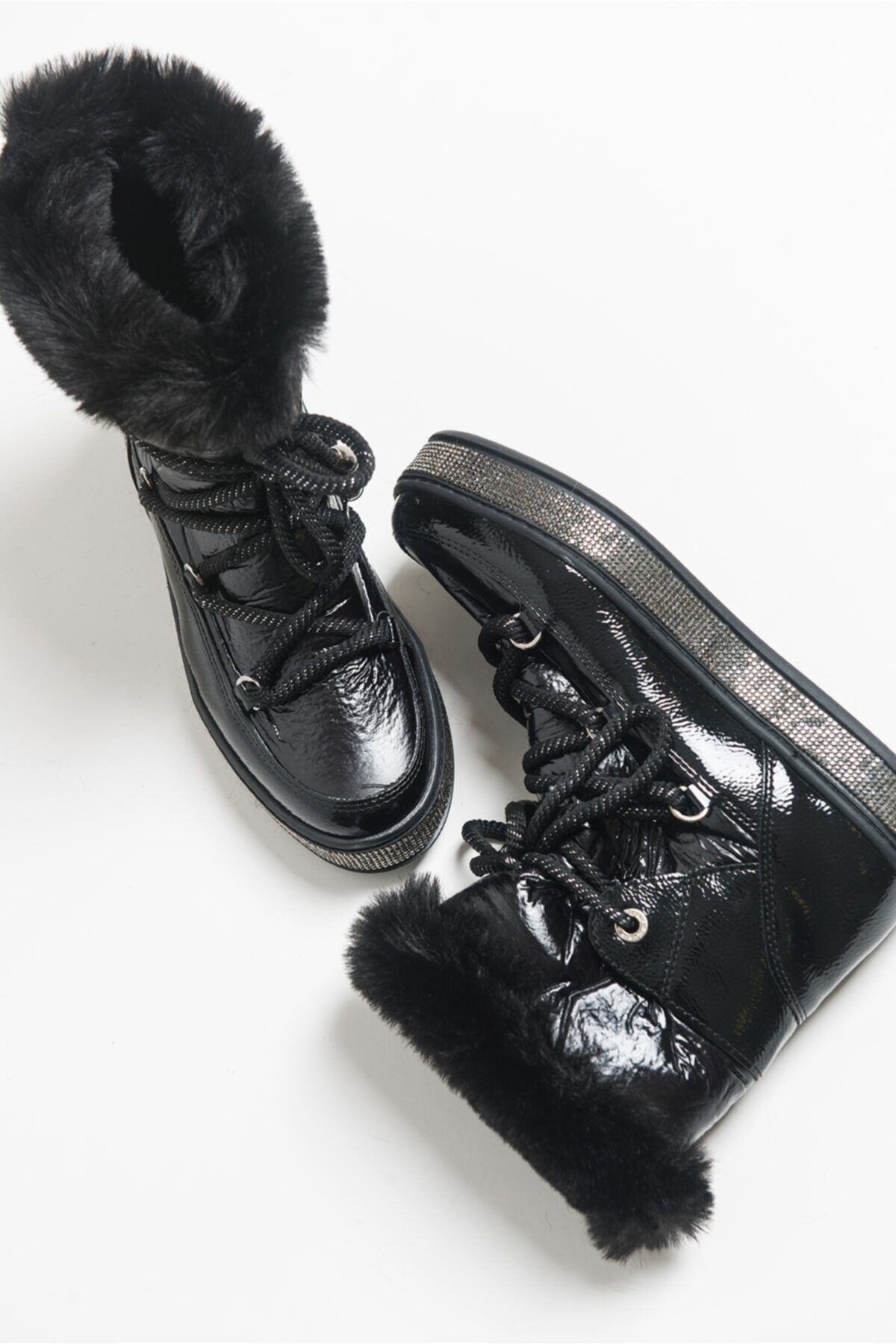 LuviShoes 22 Siyah Kadın Bot