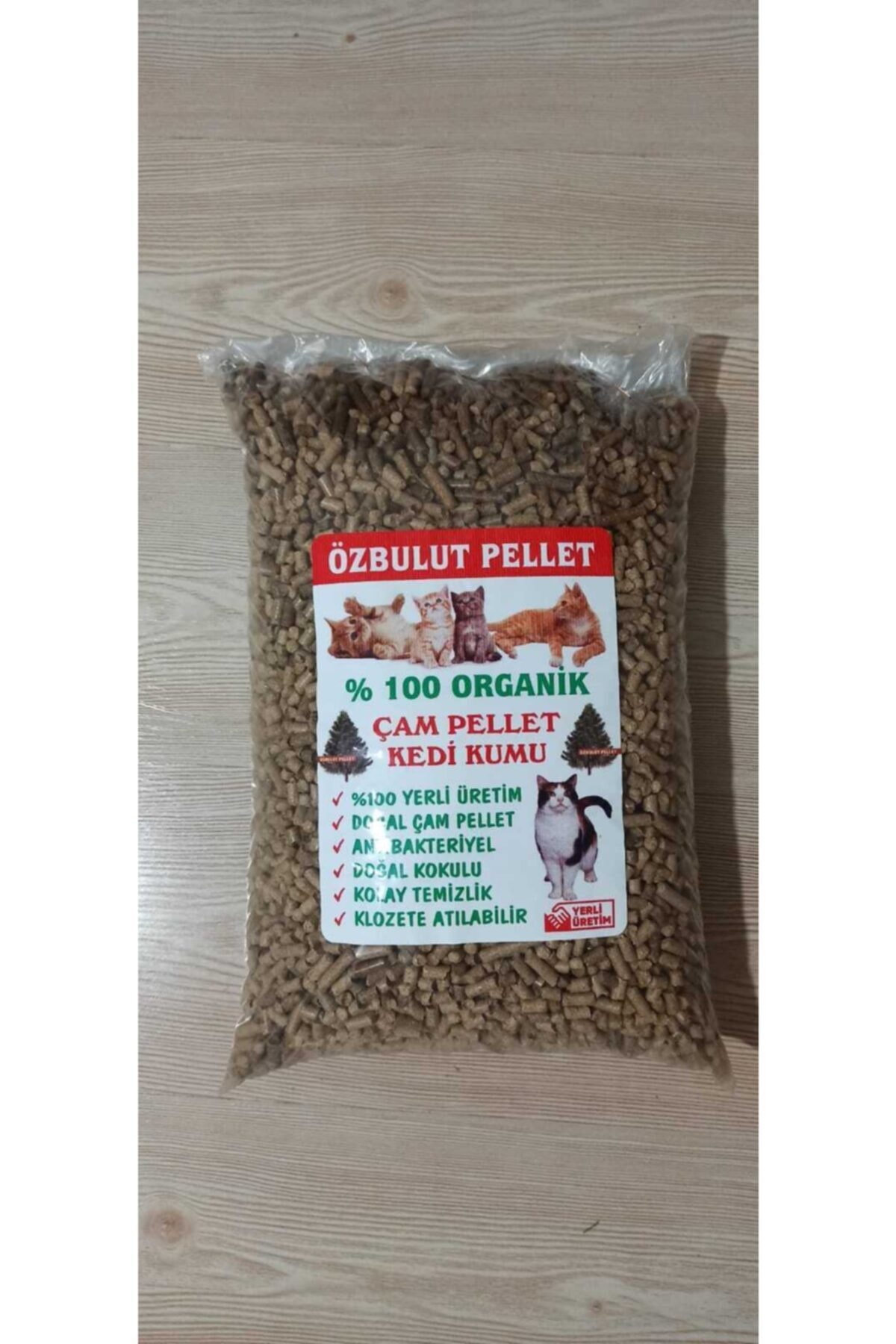 ÖZBULUT PELET Doğal Çam Pellet Kedi Kumu 5kg