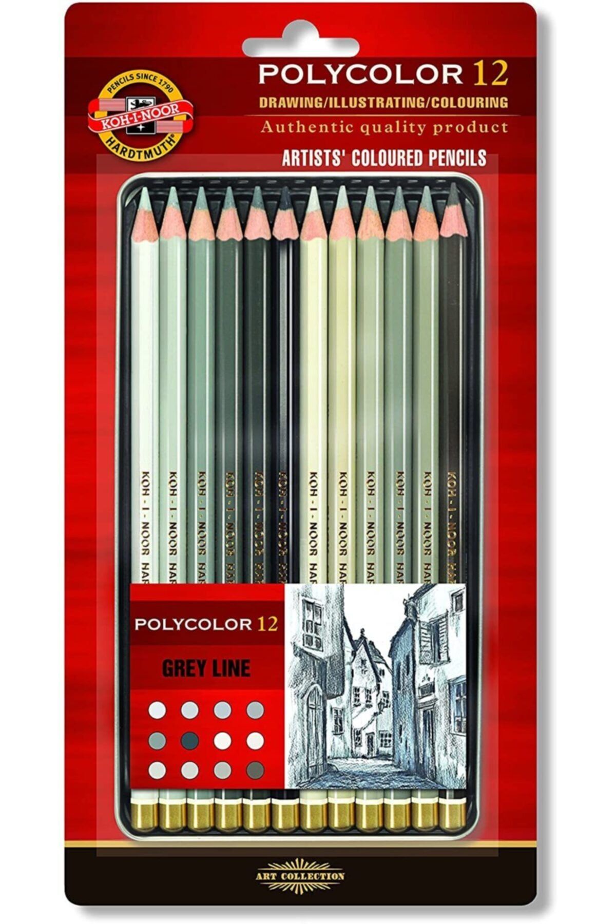 Kohi Noor Gri Tonlar Polycolor 12 Renk