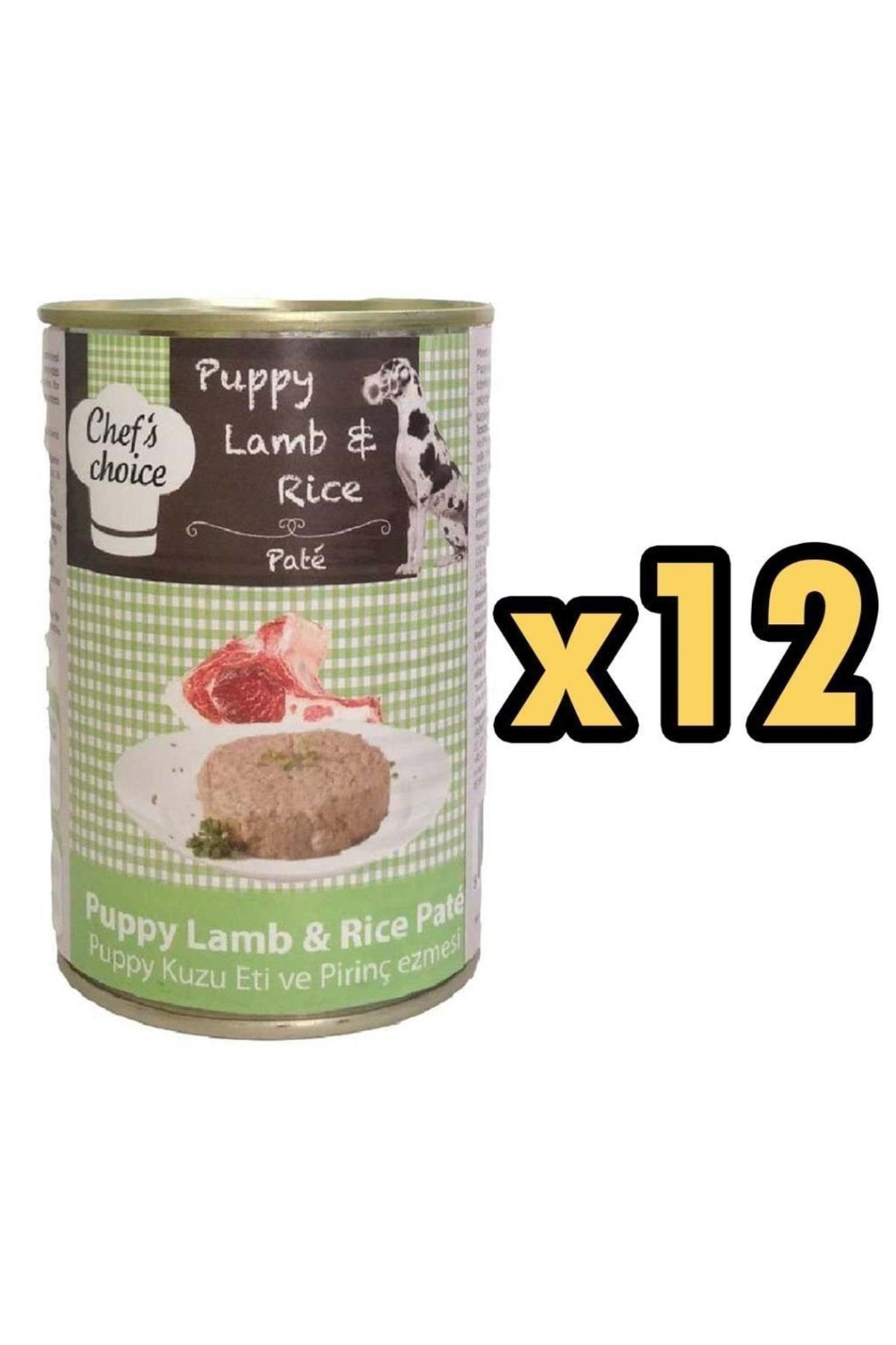 Chefs Choice Kuzulu Pirinçli Ezme Yavru Köpek Konservesi 400 Gr X 12 Adet