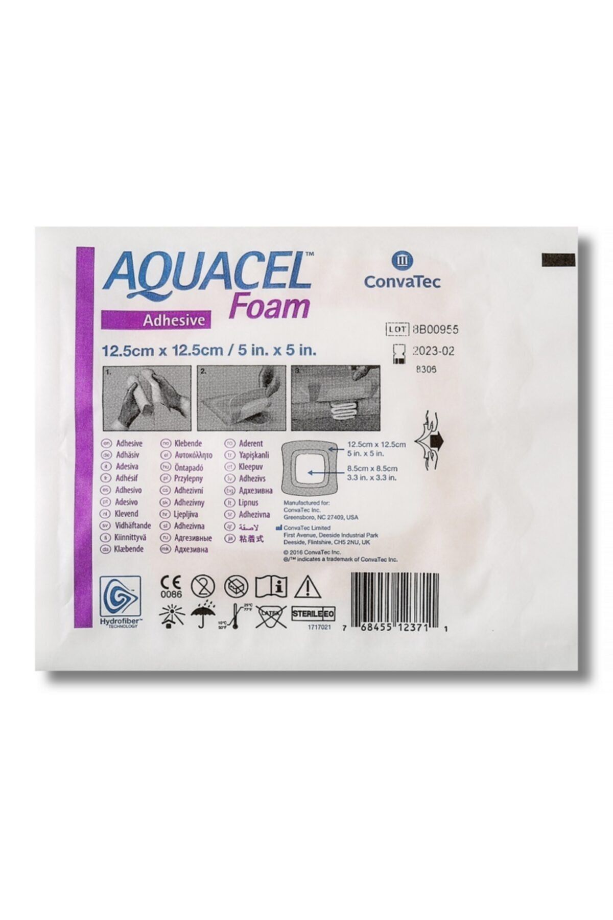 AQUACEL Convatec Foam Kendinden Yapışkanlı 12.5x12.5cm 1 Adet