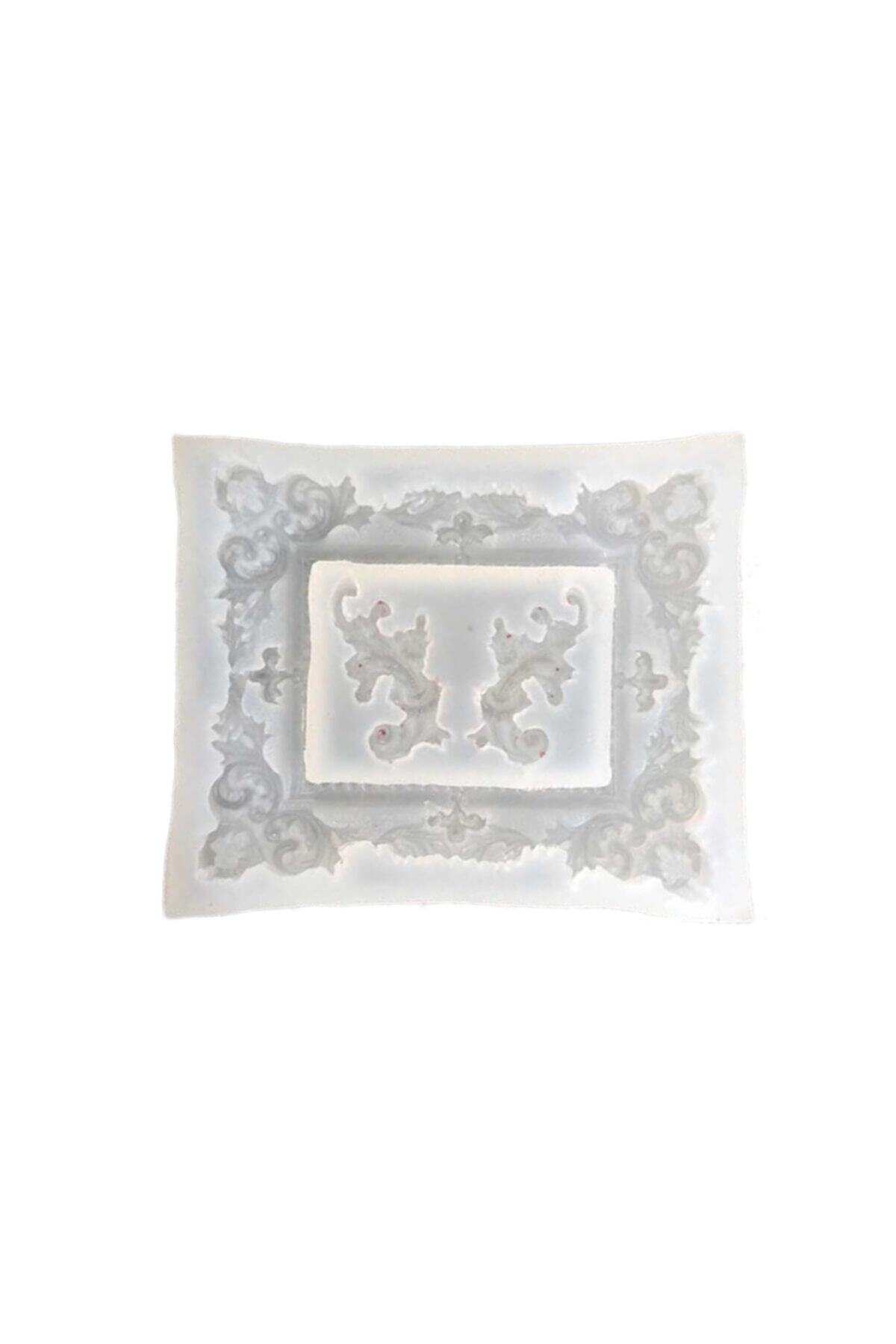 TT Tahtakale Toptancıları Yapraklı Epoksi Silikon Kalıp Fotoğraf Çerçevesi 9.5x11 cm
