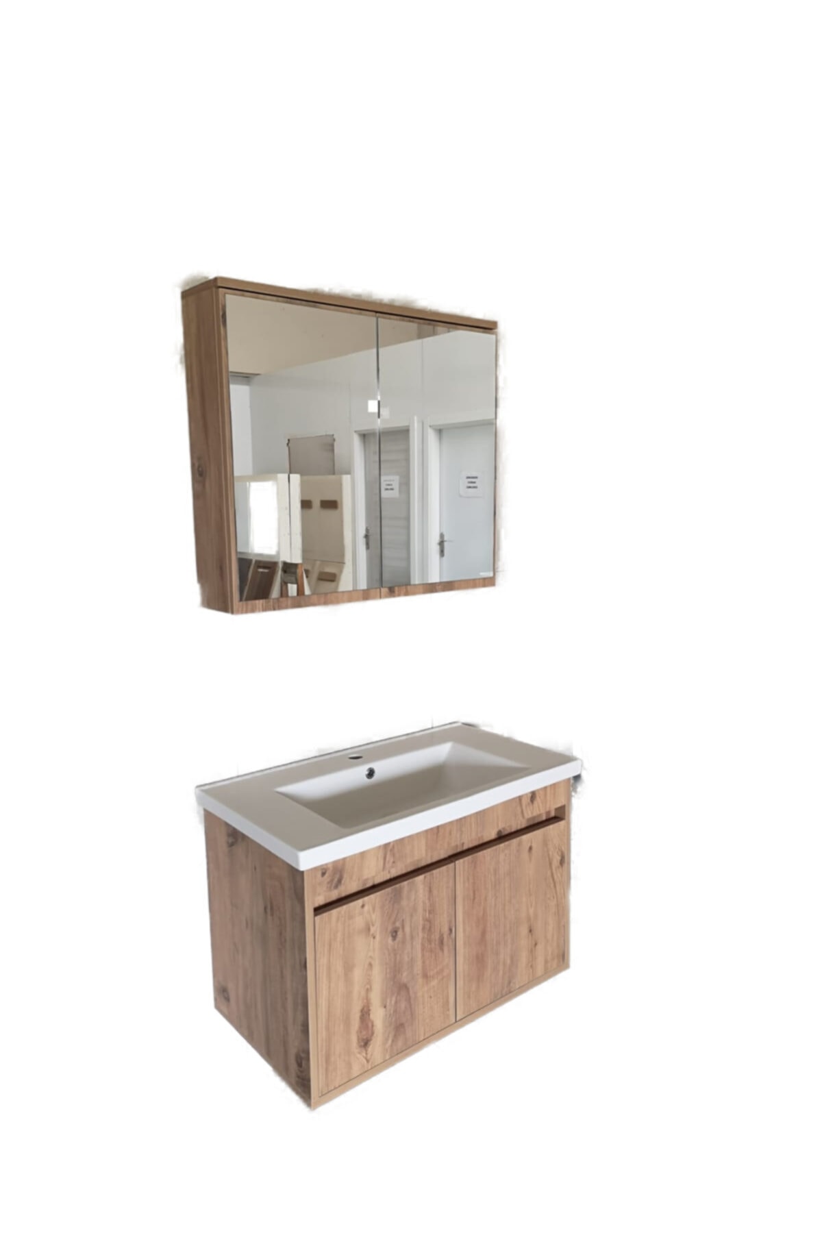 DOĞSAN MOBİLYA Banyo Dolabı Takım Üsküp 65 Cm