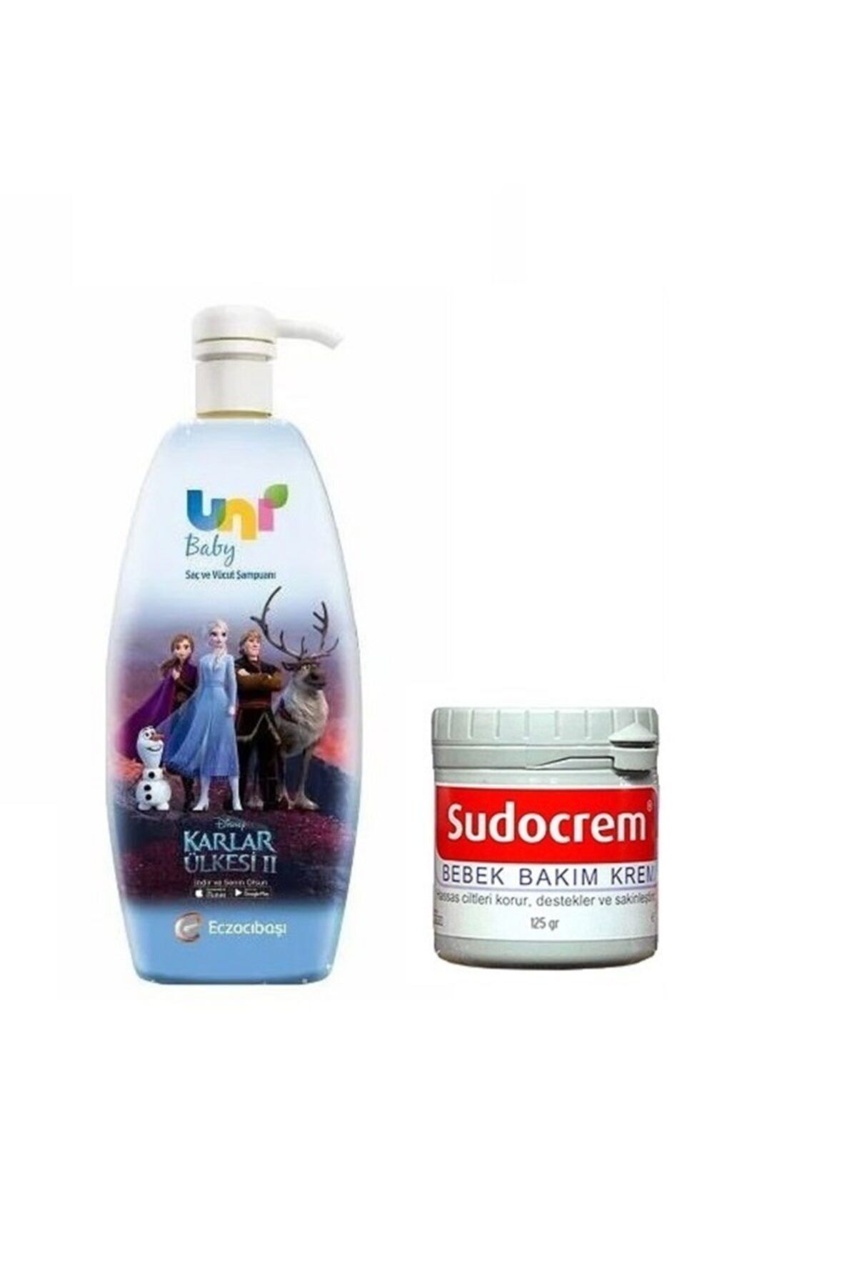 Uni Baby Frozen Şampuan 700 ml + Hassas Ciltleri Koruyucu Bakım Kremi 125 gr