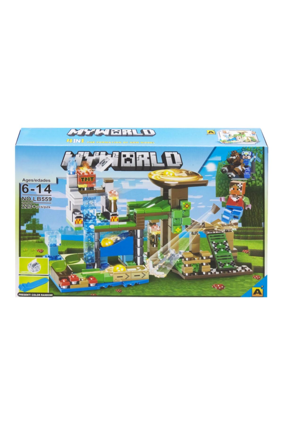 elife Es559-a Lego Yapı Oyuncak Seti Minecraft My World Serisi 223 Parça