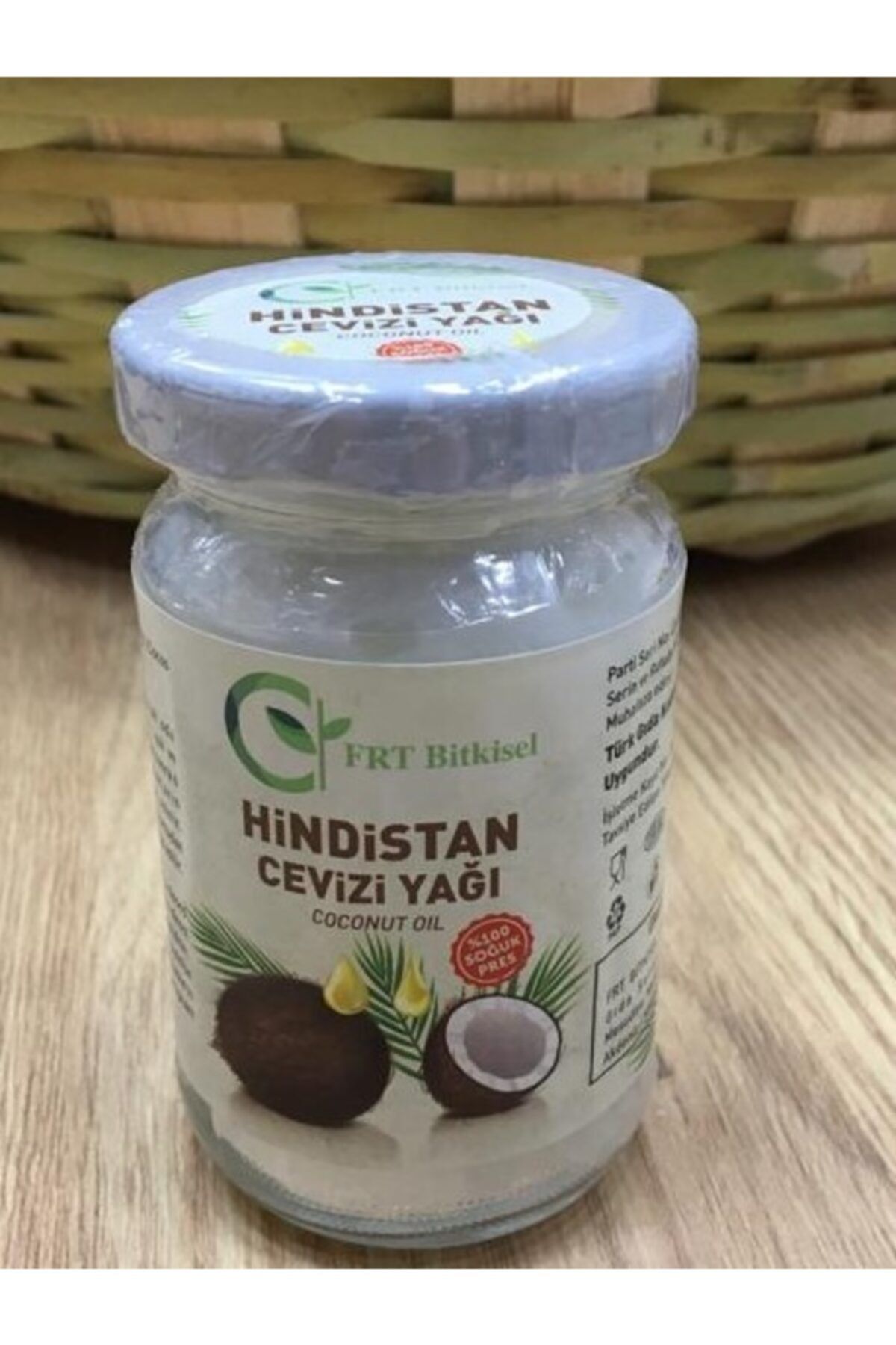 FRT BİTKİSEL Hindistan Cevizi Yağı 100ml %100 Doğal Soğuk Pres
