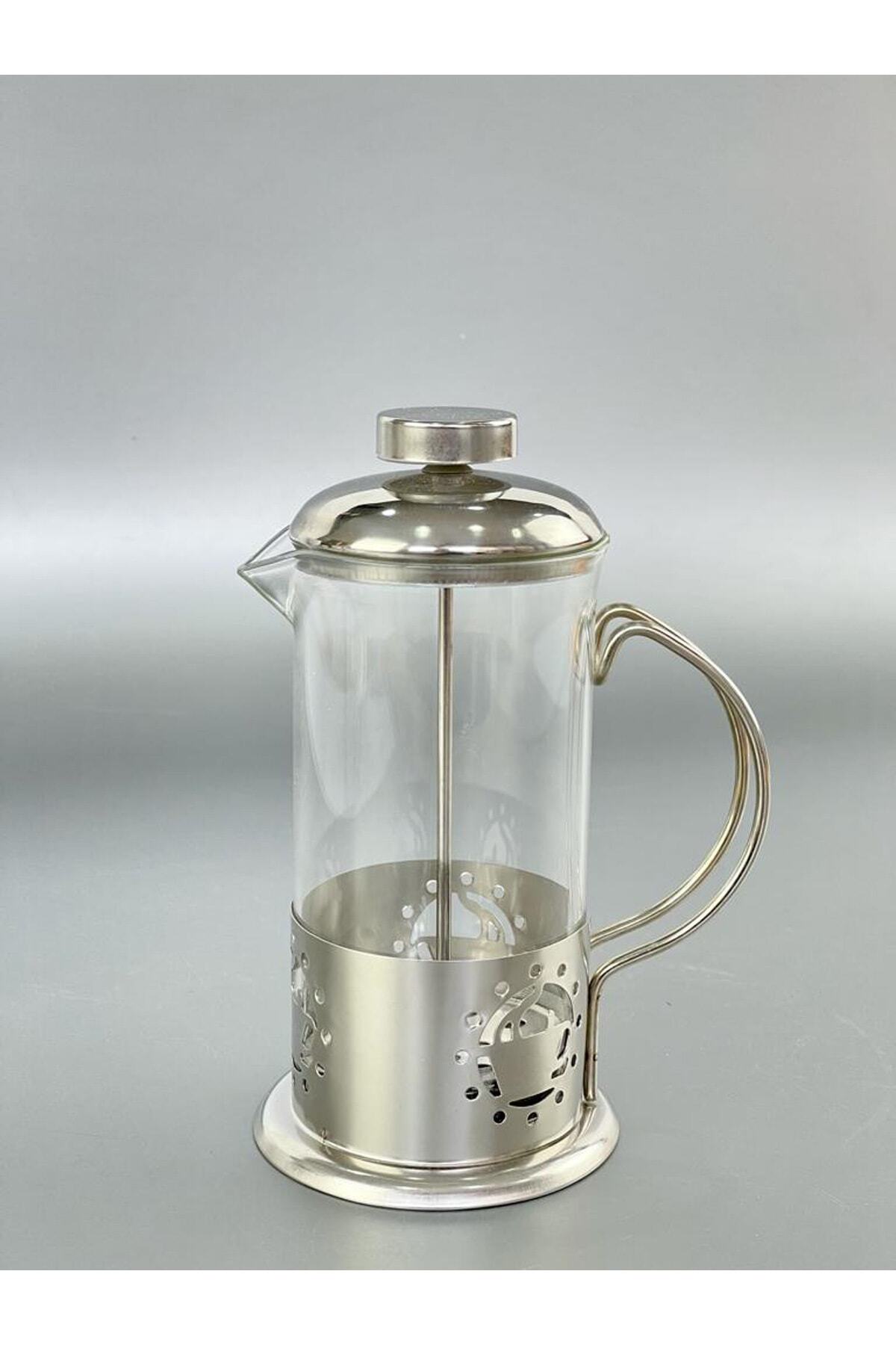 AROW Krom Borosilikat Cam 350 Ml French Press