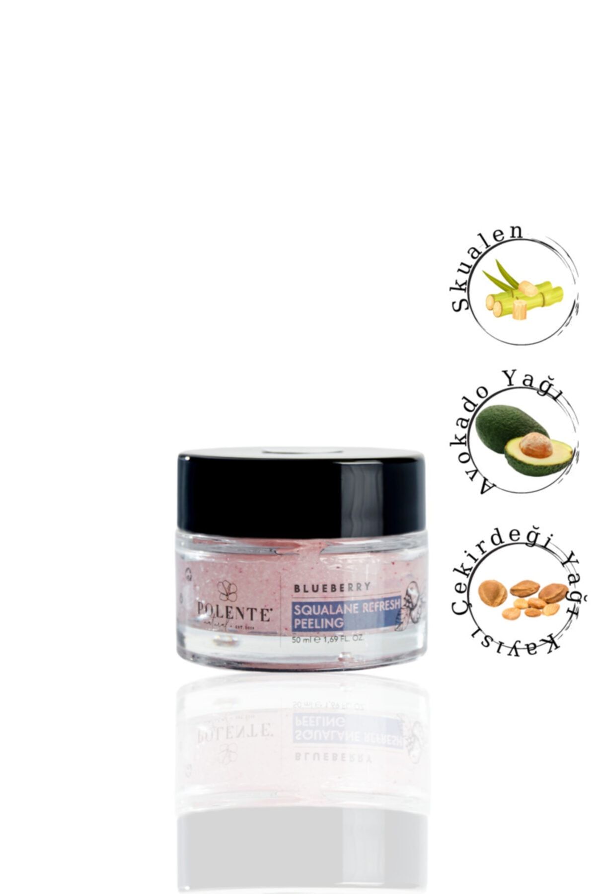 Polente Natural Squalane (SKUALEN) Tazeleyici Şeker Peeling-siyah Nokta Karşıtı 50 ml