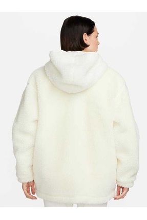 Sportswear Logo Sherpa Jacket Kadın Mont Image 1