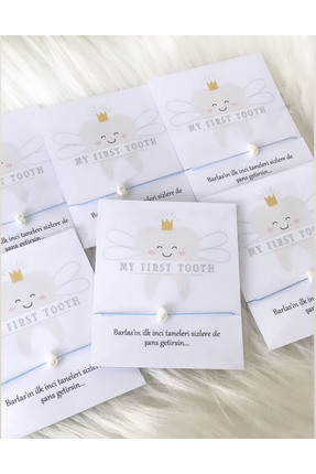 (12 Ad.) Diş Buğdayı Kişiye Özel Şans Bilekliği Image 0