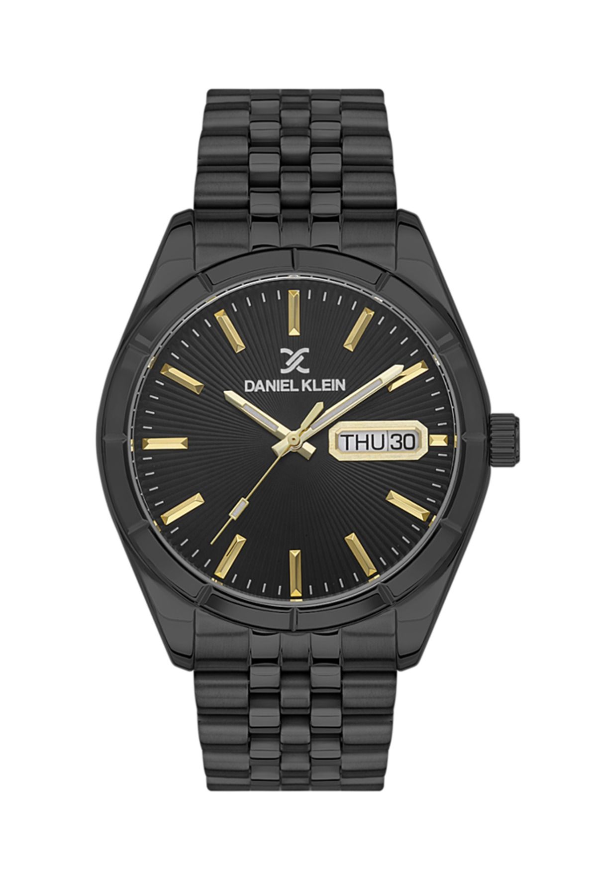 Daniel klein shop black analog watch