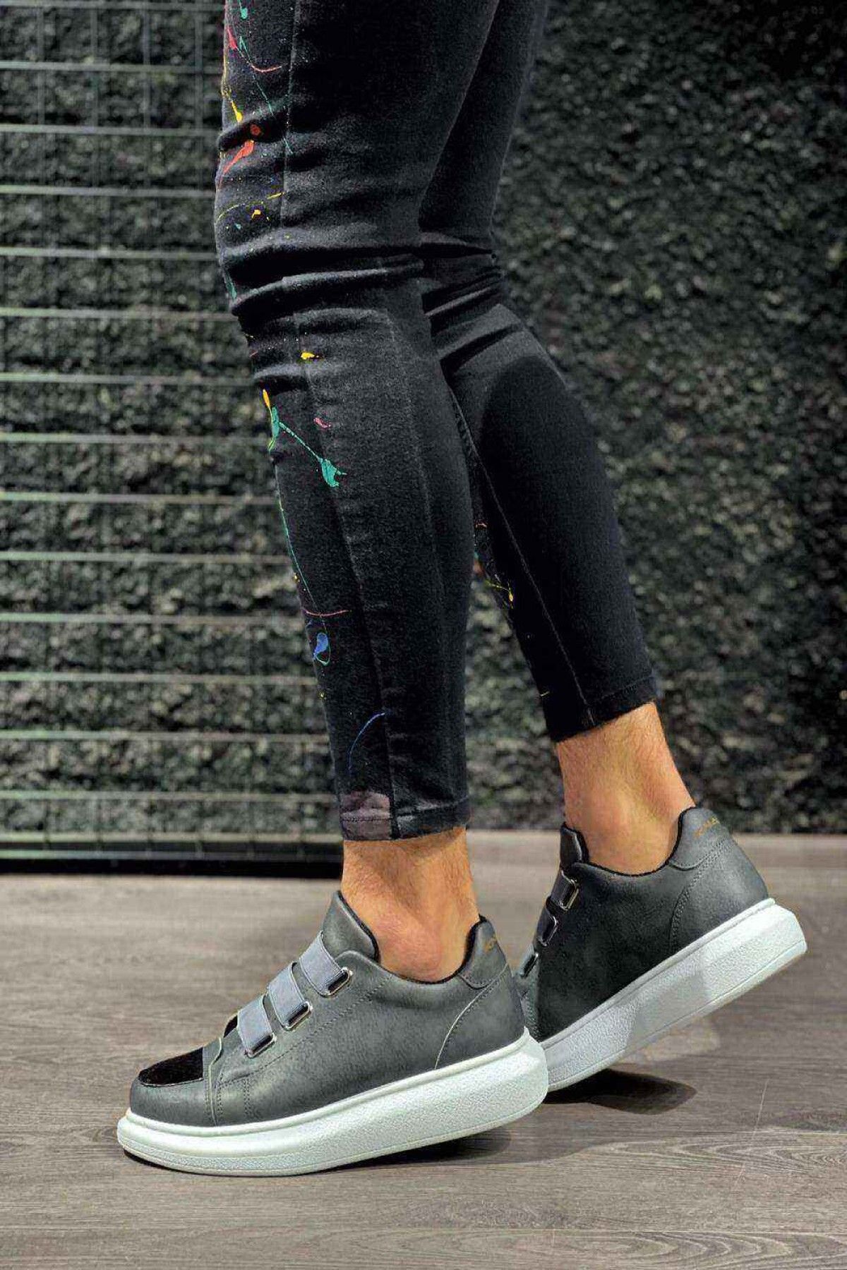 Aptamil Sneakers Gray Short heels 1 4 cm Trendyol