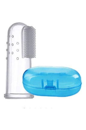 Mavi Kapaklı Parmak Fırça Image 0