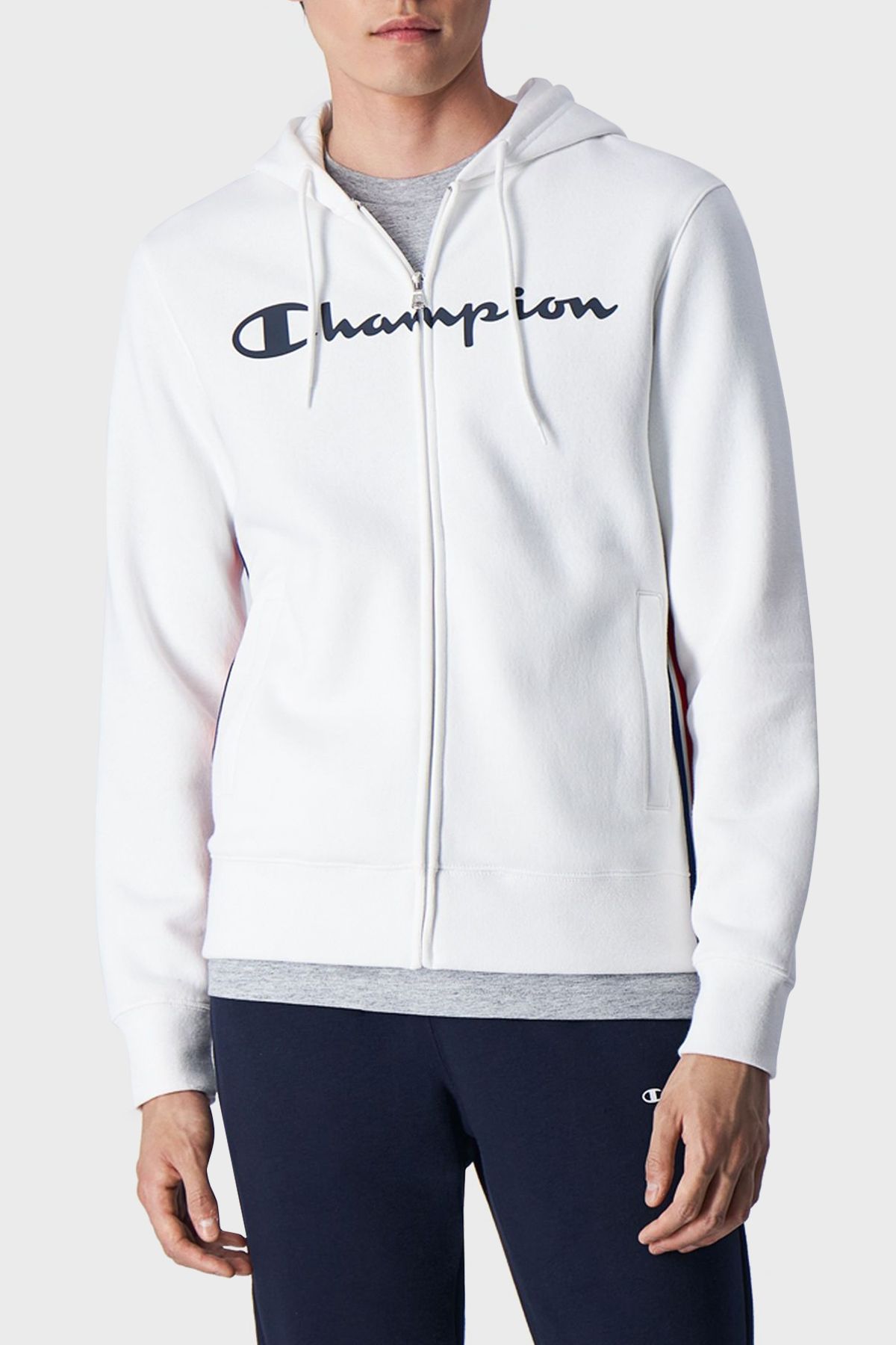 Champion Regular Fit Hooded Tracksuit Set with Fleece Inside Men s