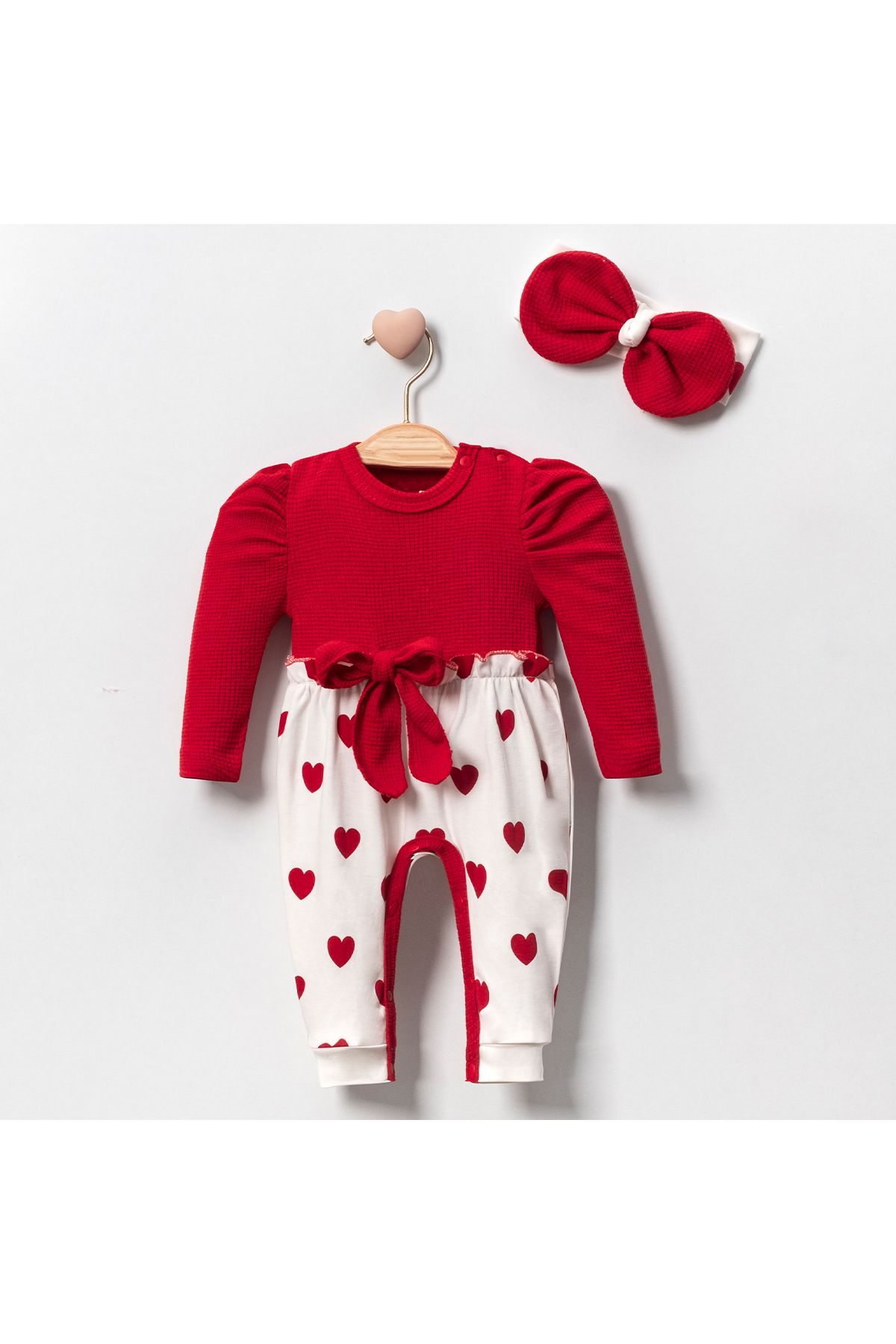 miniyou Baby Watermelon Sleeve Heart Printed Newborn Hospital