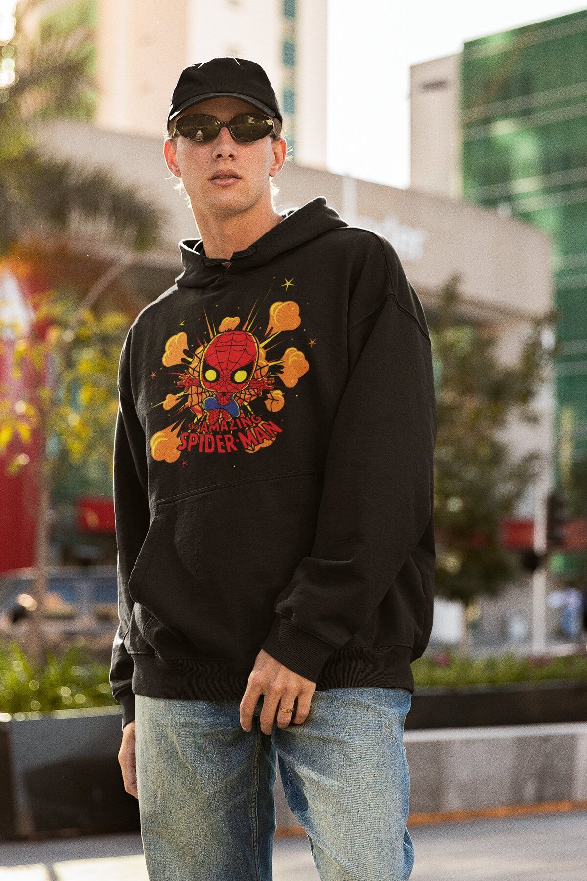 Fuddy Moda Funny Deadpool Printed Hoodie Sweatshirt Unisex
