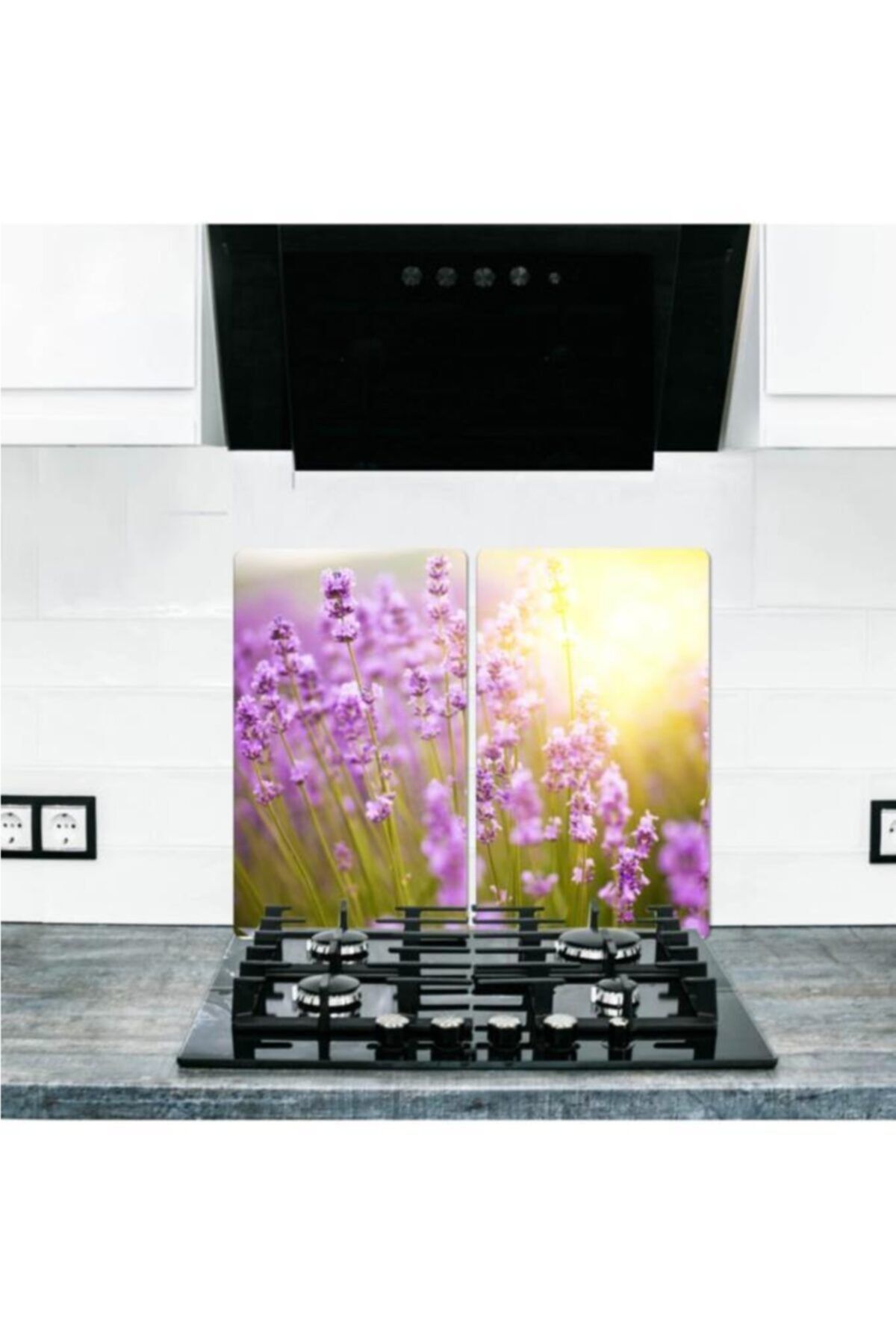 Saban 2' Li 30x52 Cm Cam Ocak Koruyucu Cam Kesme Tahtası Model 368