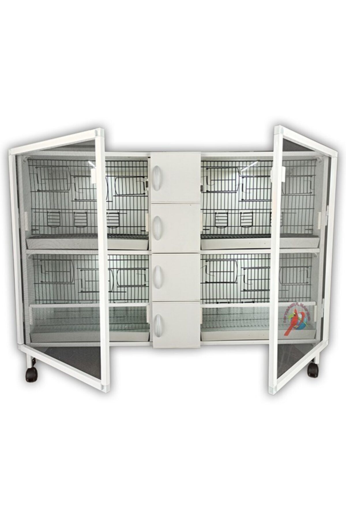 İstanbul Kafes - Model M04y-oy Pvc Kafes - Ortadan Yuvalıklı