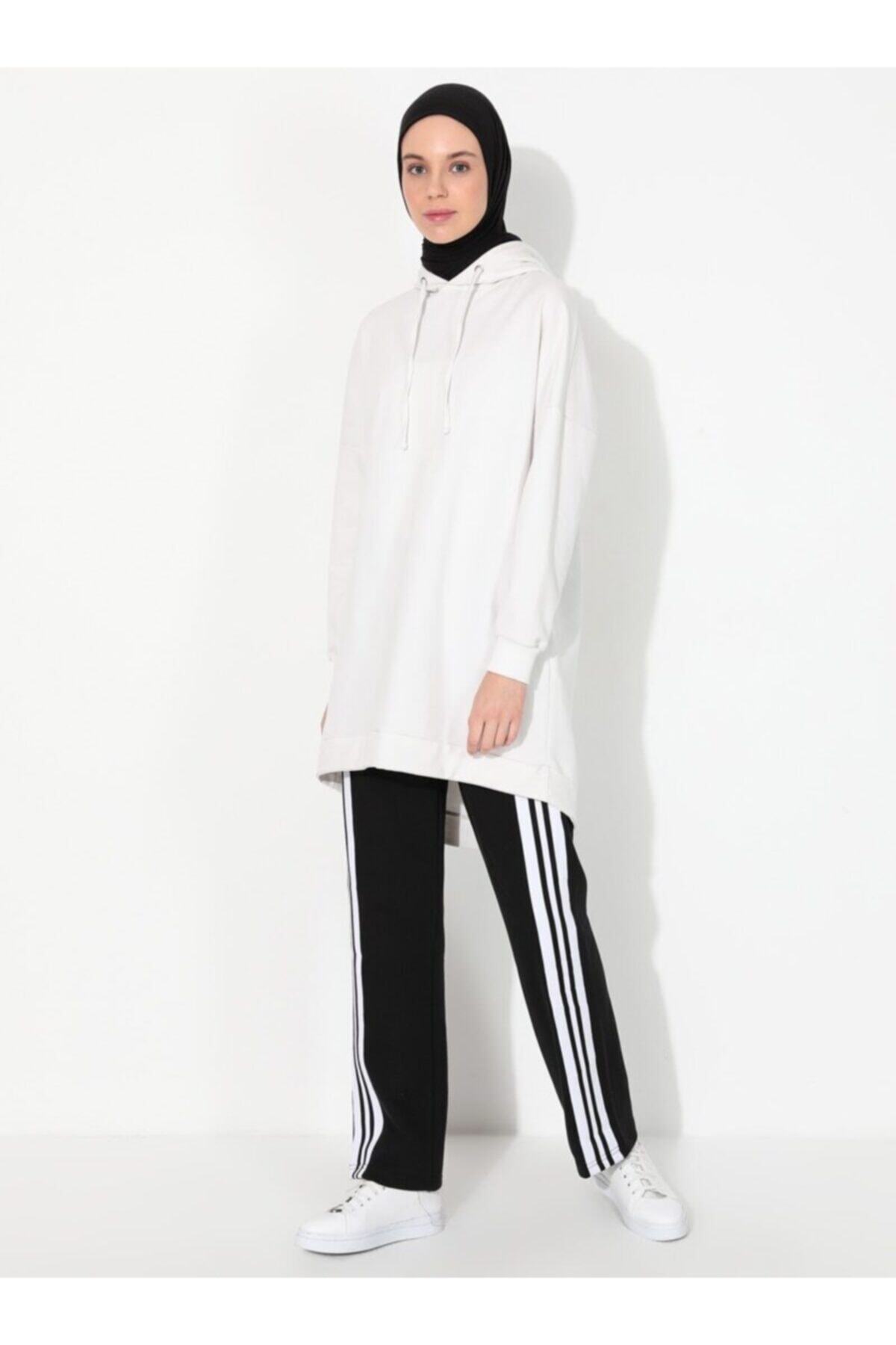 Saye Modest Kadın Siyah Sade Eşofman Altı