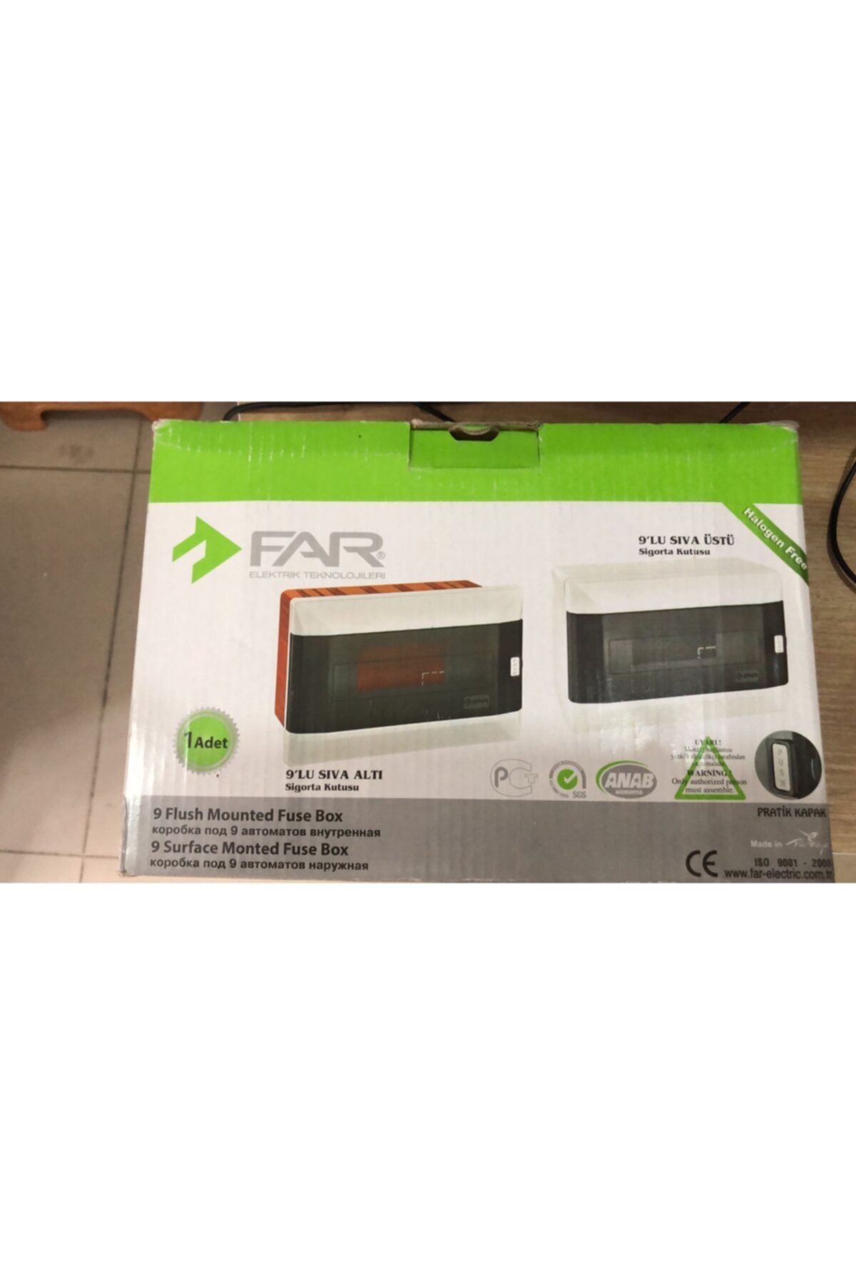 FAR ELEKTRİK TEKNOLOJİLERİ Sigorta Kutusu 9'lu