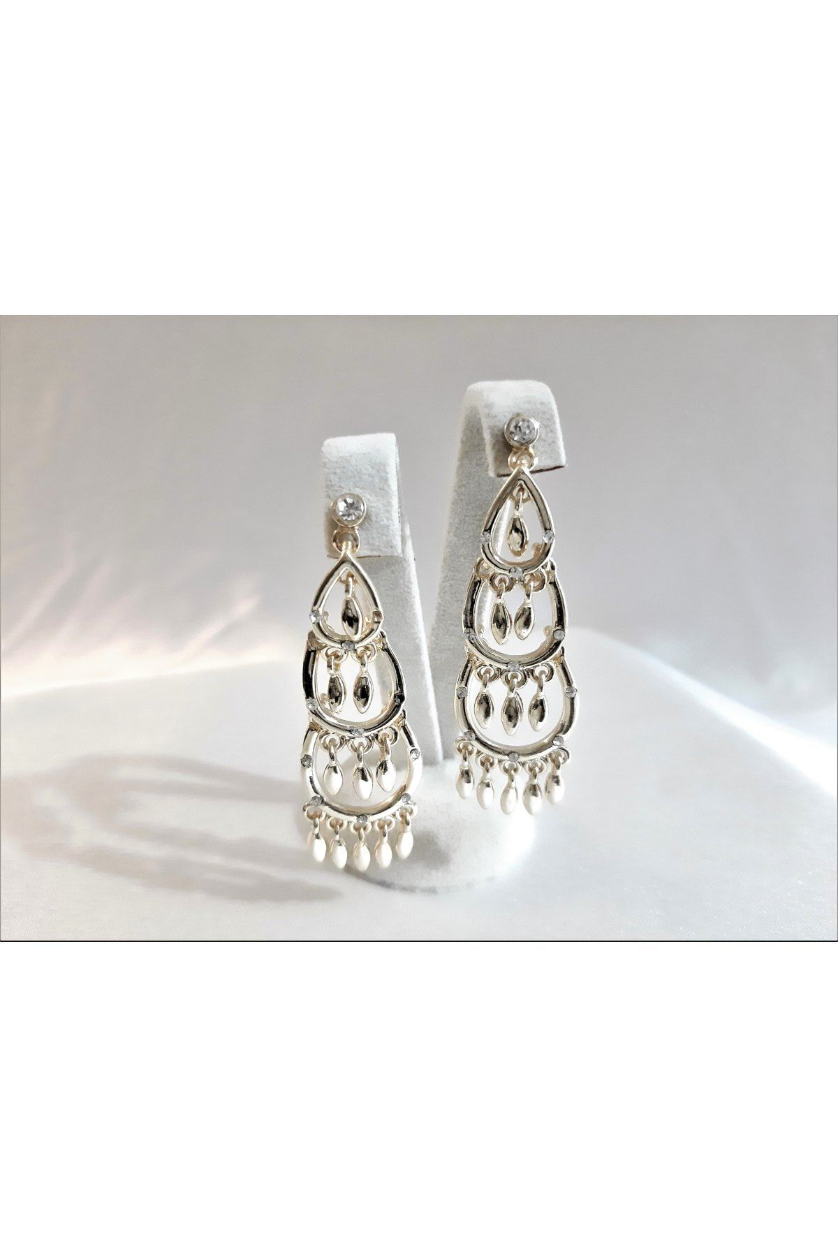 TÜKKAN ACCESSORİES Gold Kaplama Metal Küpe