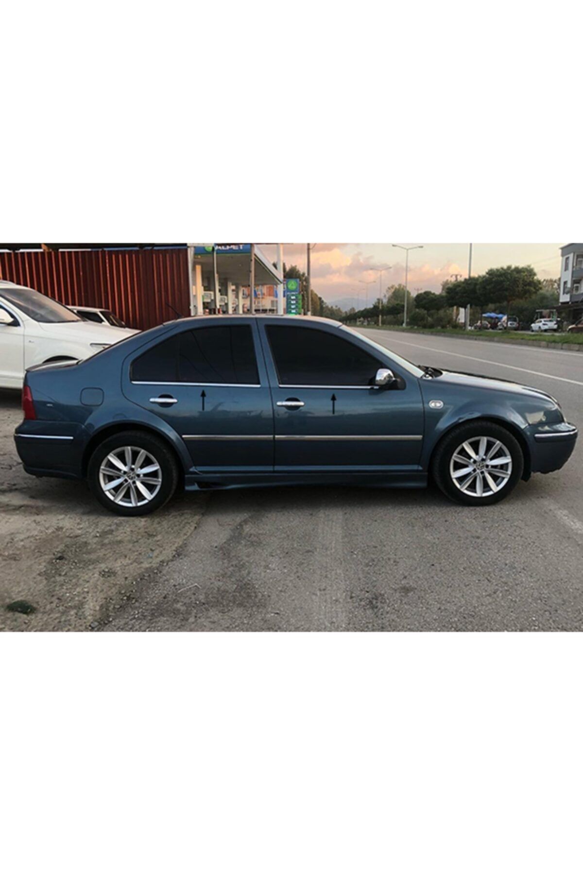 A&G Tuning Volkswagen Bora Paslanmaz Çelik Krom Cam Çıtası 1998-2004 4 Parça