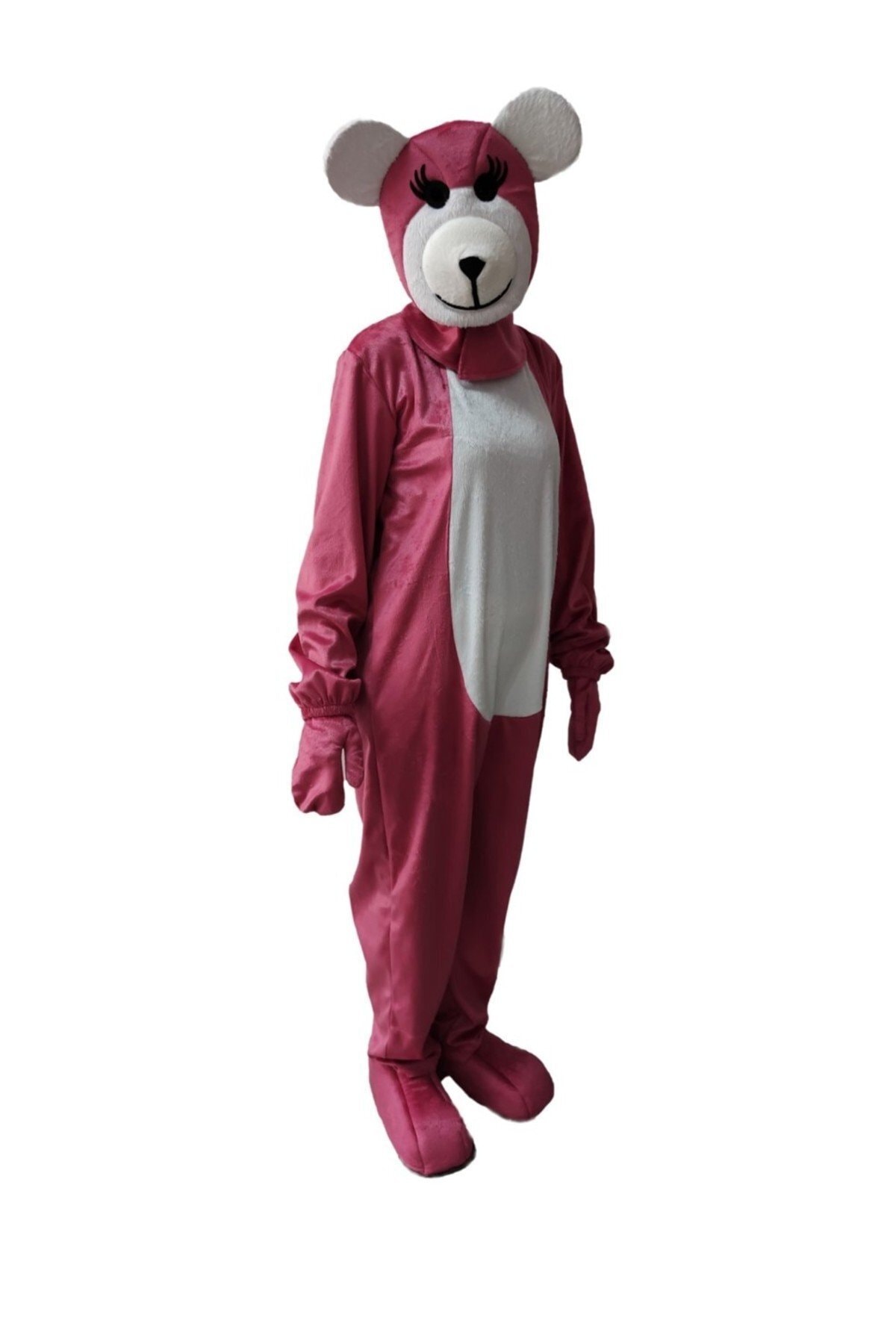 Bkmc Ayı Kostümü Yetişkin Pembe