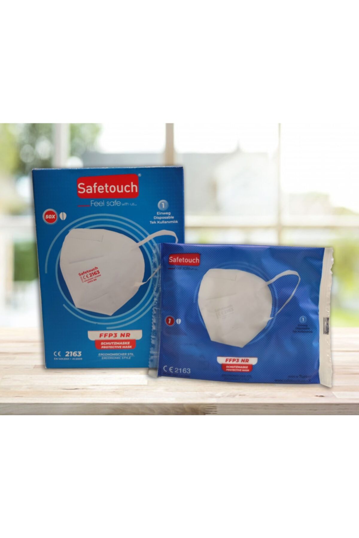 SAFETOUCH Ffp3 Koruyucu Maske 50'li