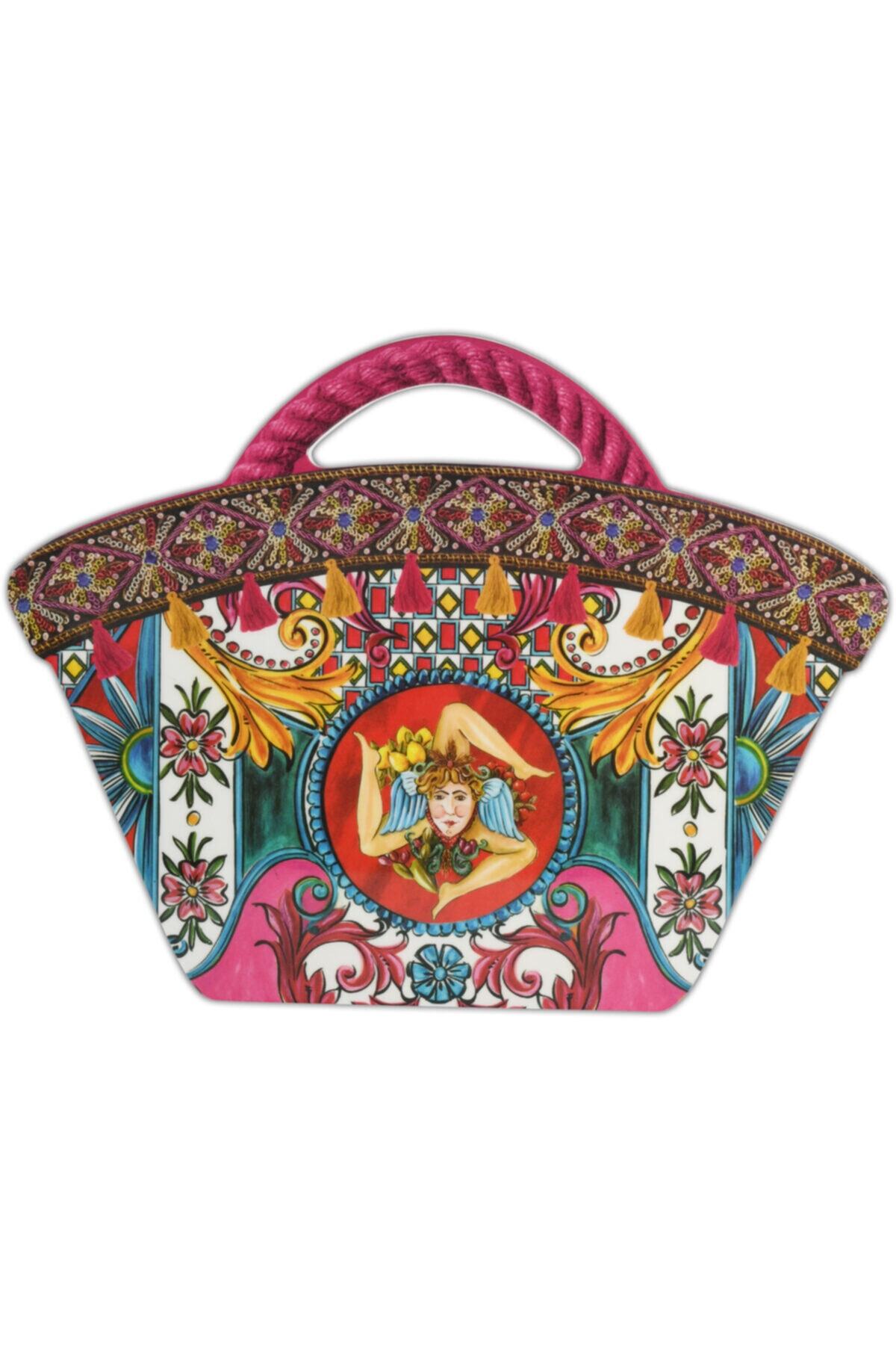 Baci Milano Bag Sıcıly Kesme Tahtası 22,5*18 Cm Küçük - Fuşya