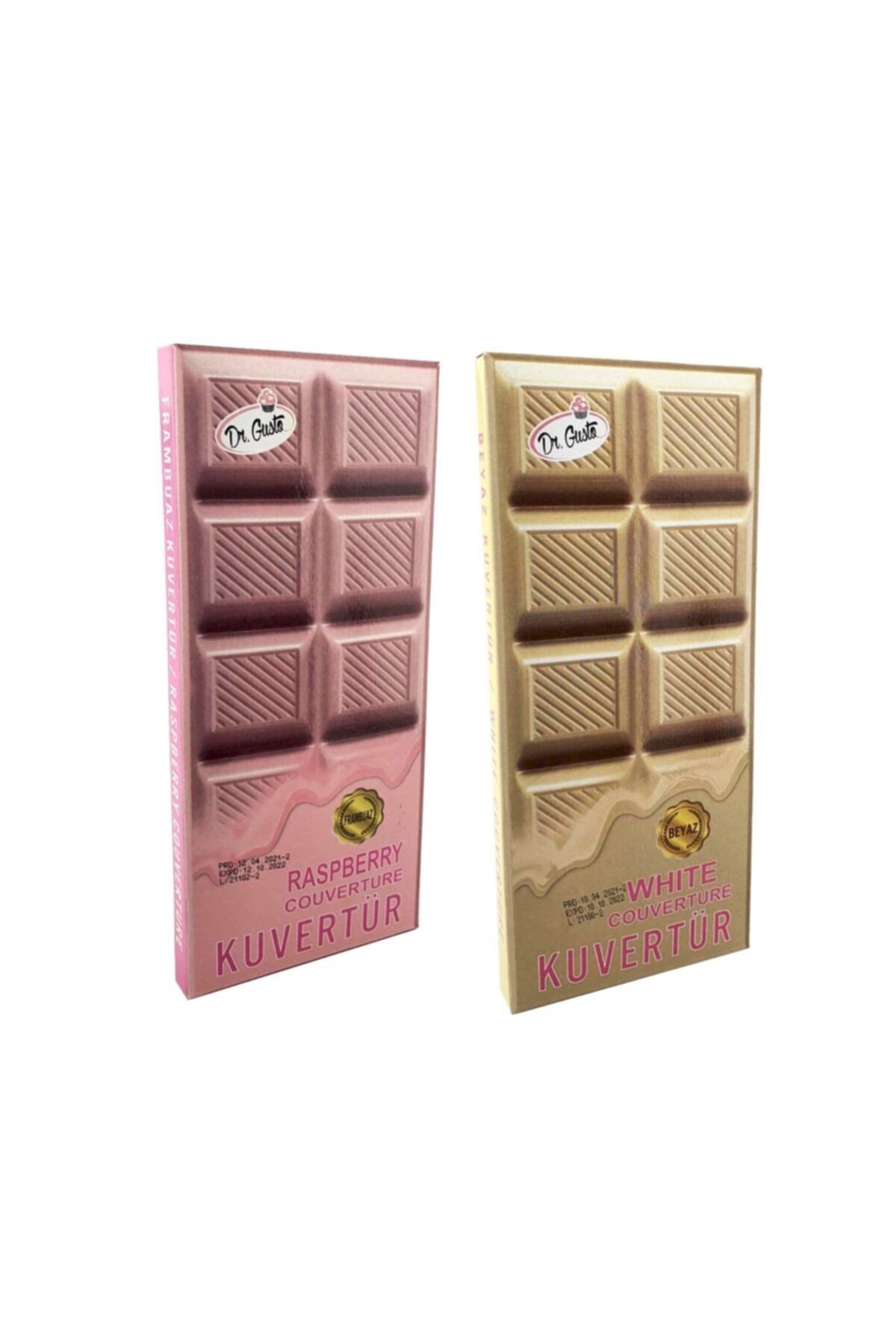 Dr. Gusto Kuvertür / Eritme Çikolata Fildişi Ve Frambuaz 200 Gr