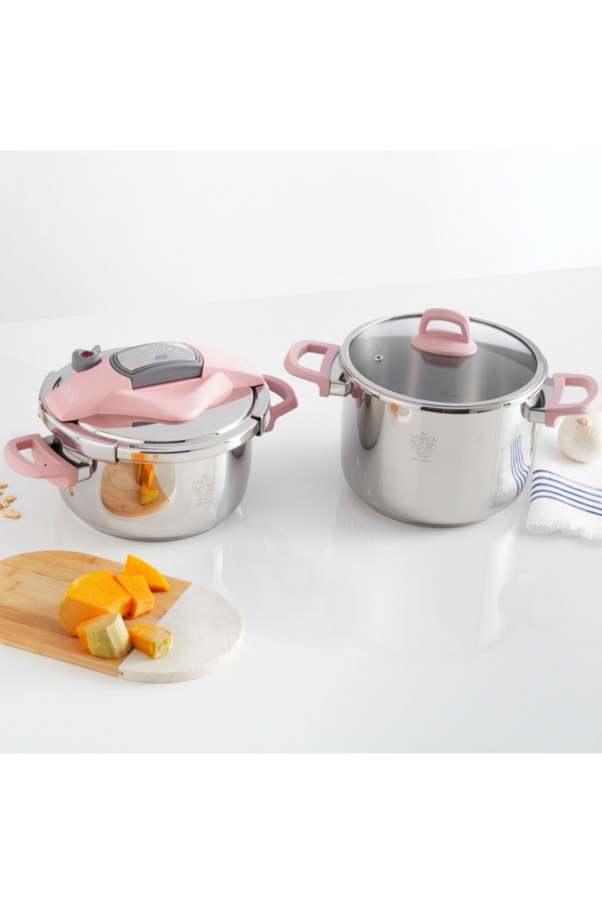 karaca perfect pink 4 6 lt duduklu tencere seti fiyati yorumlari trendyol