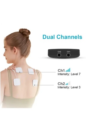 Ktr2610 Tens Ems Fıtness 2 Kanallı Şarjlı Fizik Tedavi Tens Cihazı Fizyoterapi Masaj Image 4