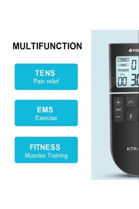 Ktr2610 Tens Ems Fıtness 2 Kanallı Şarjlı Fizik Tedavi Tens Cihazı Fizyoterapi Masaj Image 2