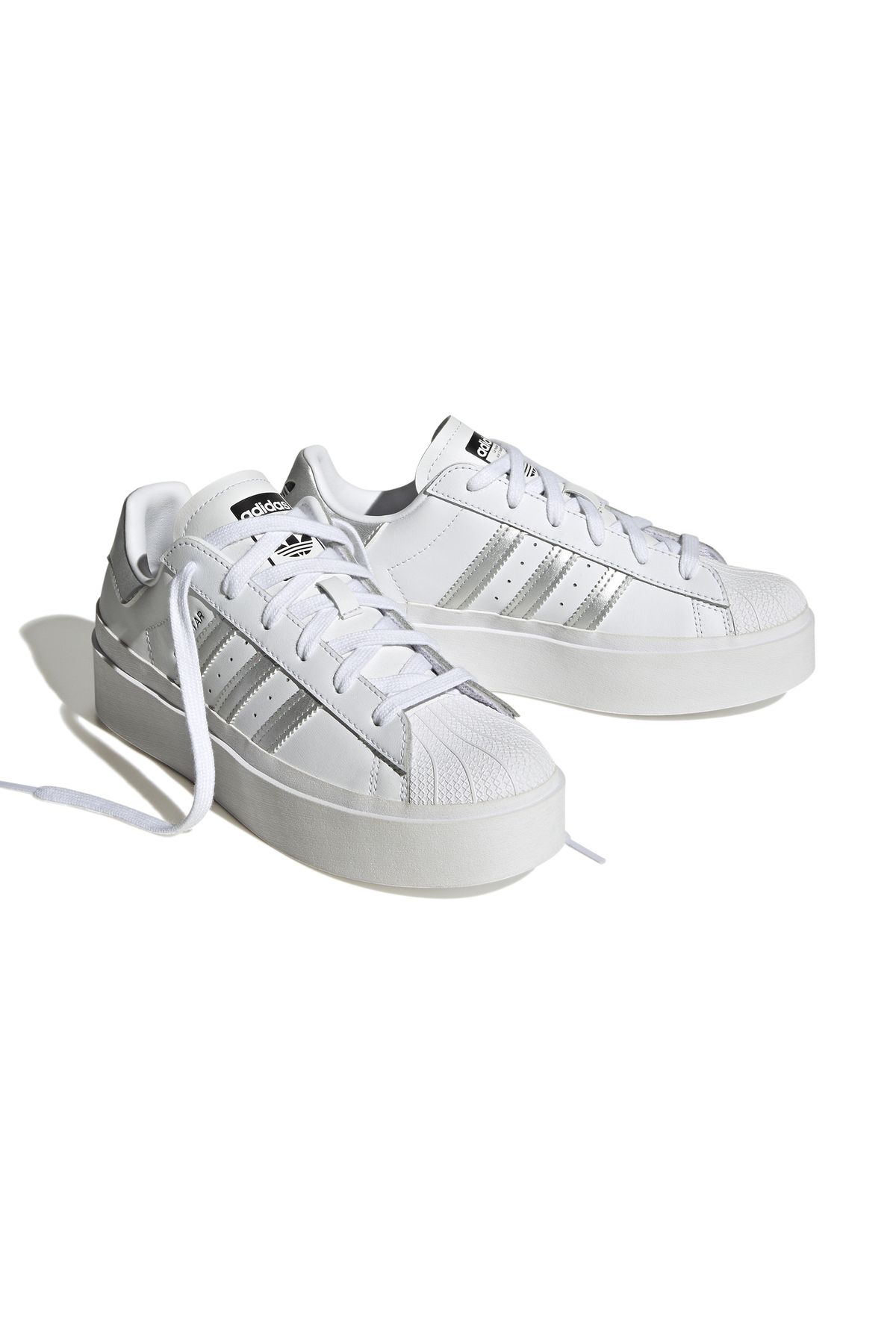Adidas superstar deals platform bianche