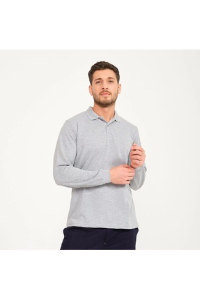 Unisex Uzun Kollu Polo Yaka T-shirt Image 0