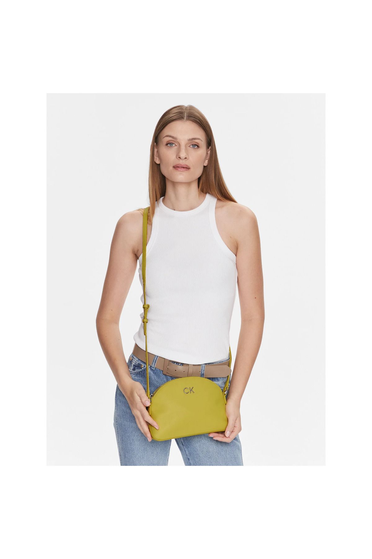 Yellow calvin klein bag top