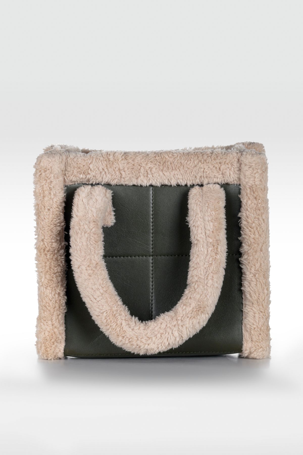 GIMOSA Puffy Long Strap Plush Women s Shoulder Bag Vegan Leather