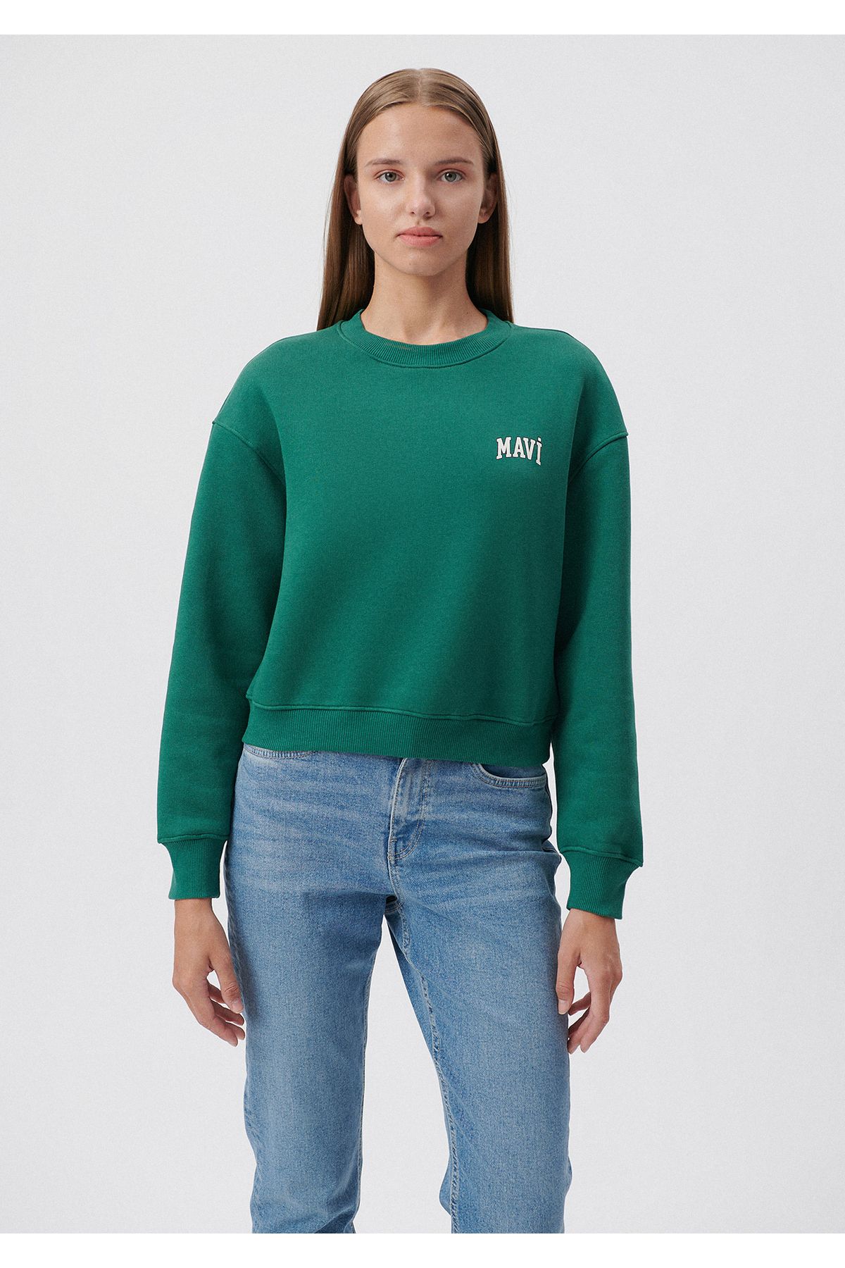 Dark new arrivals green sweatshirt