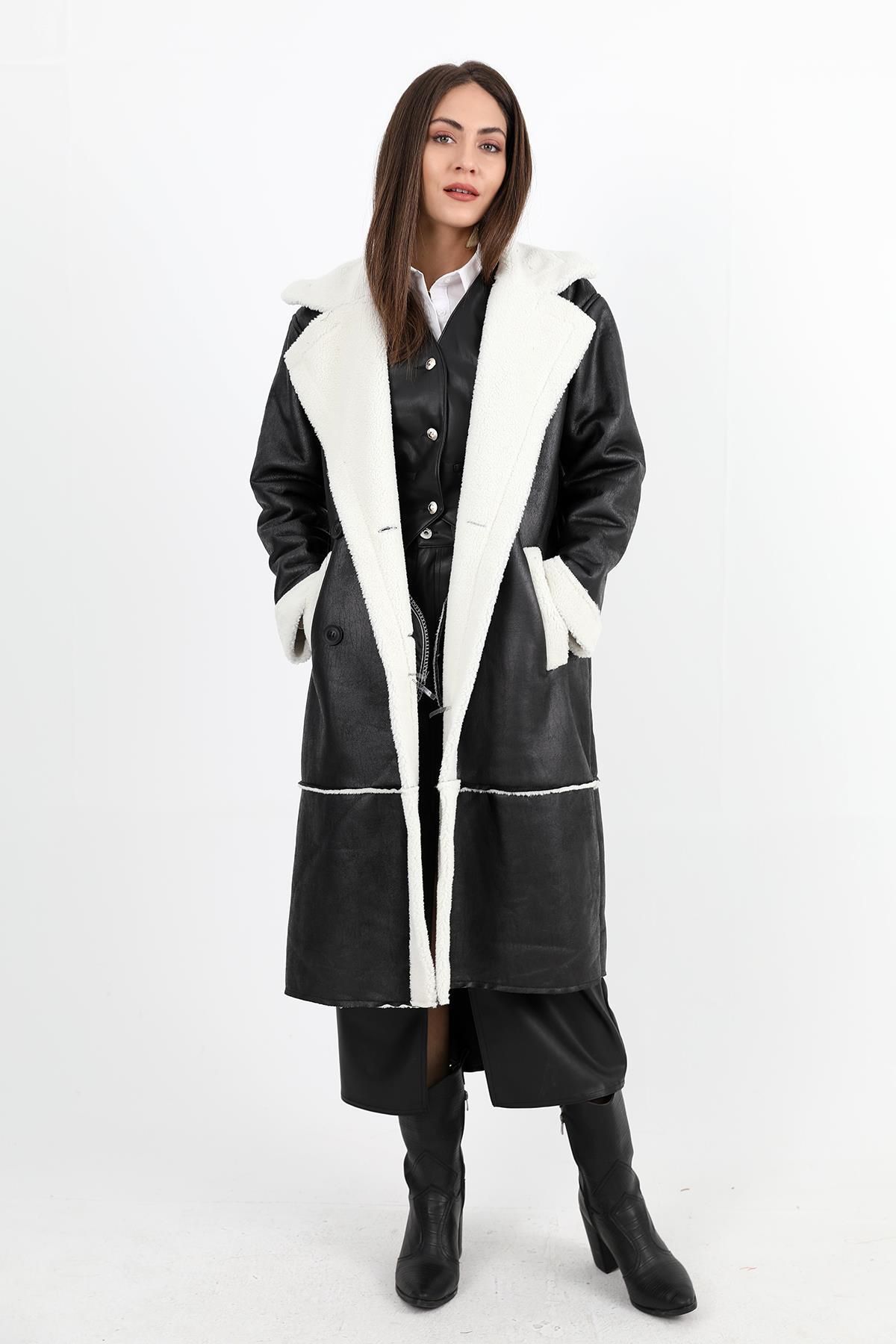 Black hotsell fitted coat