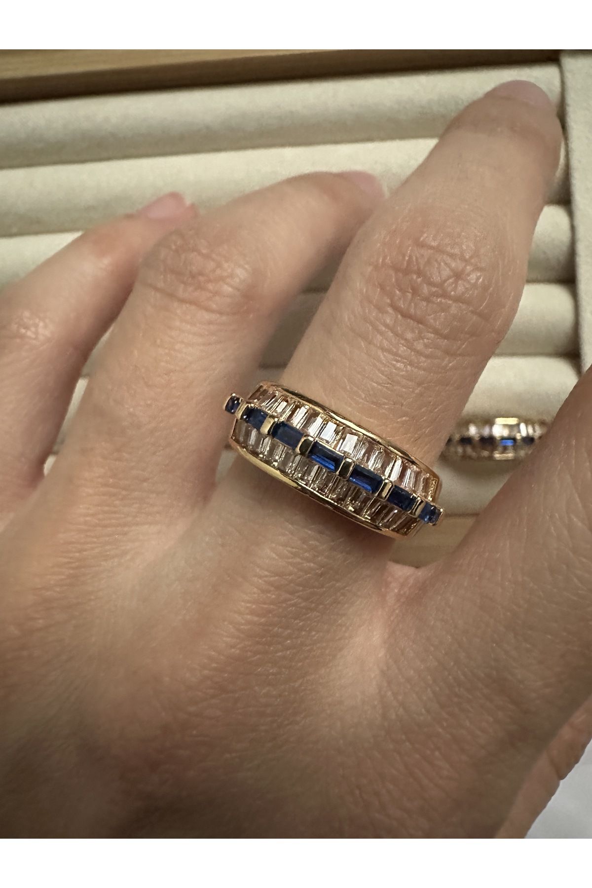 Navy deals stone ring