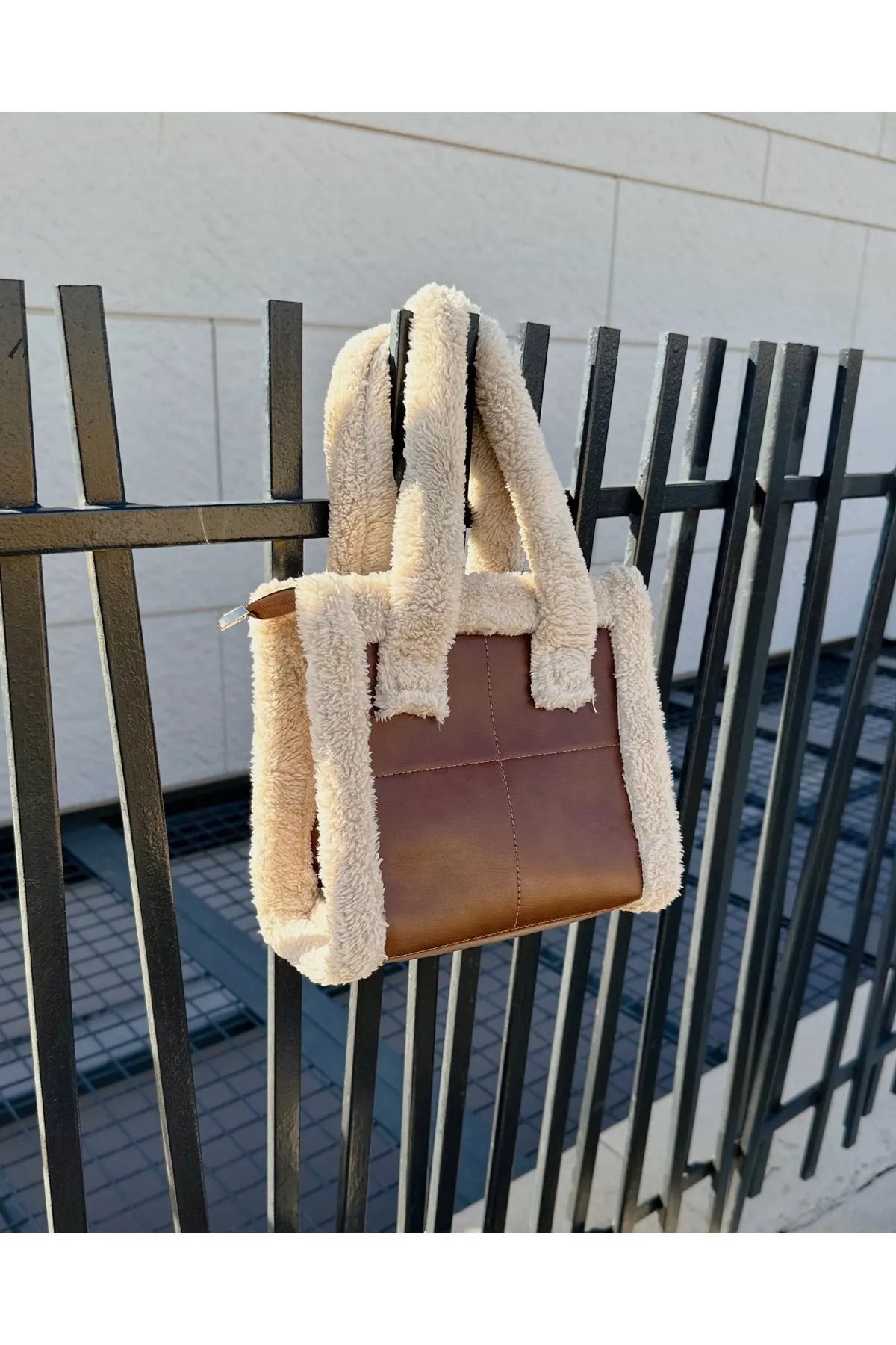 Long sales fluffy bag