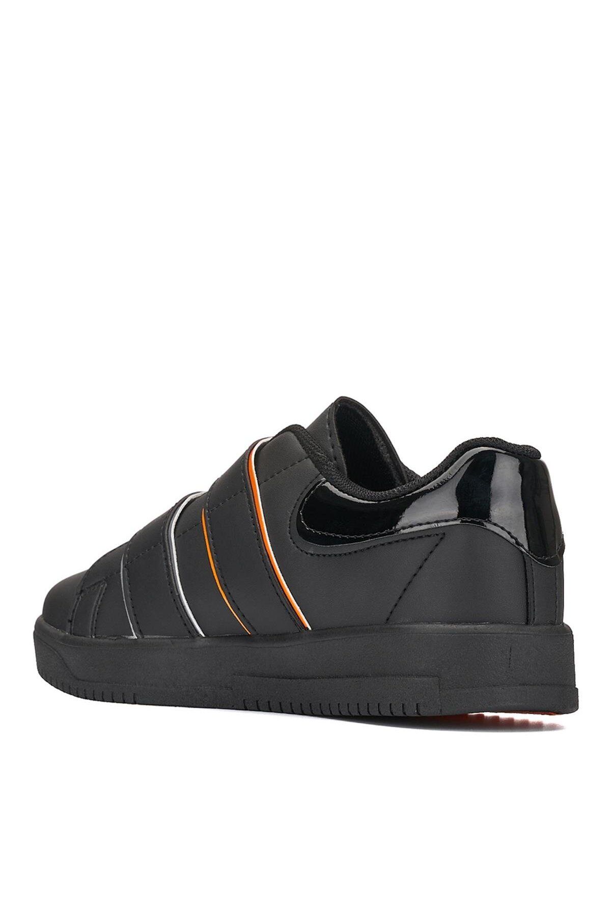 ALD TEMPO 6003 BLACK ORANGE VELVET SPORTS SHOES Trendyol