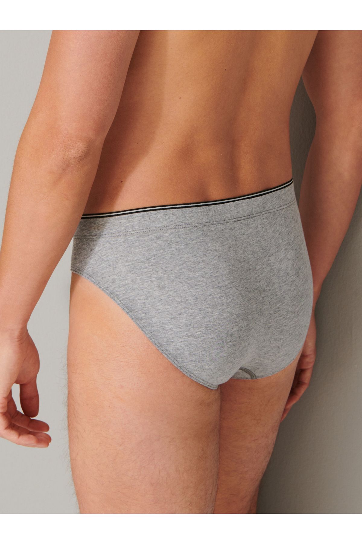 Schiesser Briefs - Gray - Plain - Trendyol